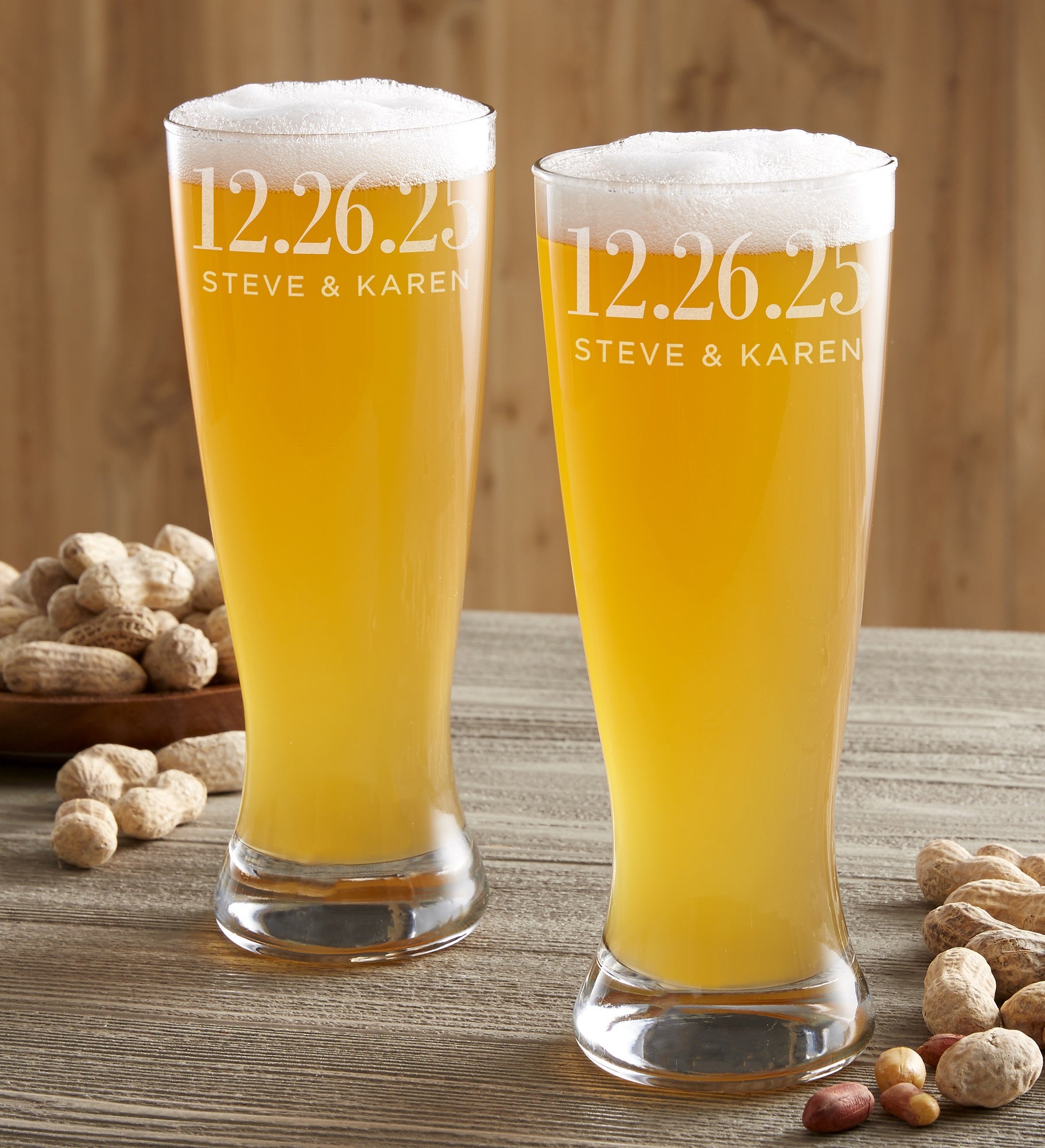 The Big Day Personalized Wedding Favor Glasses