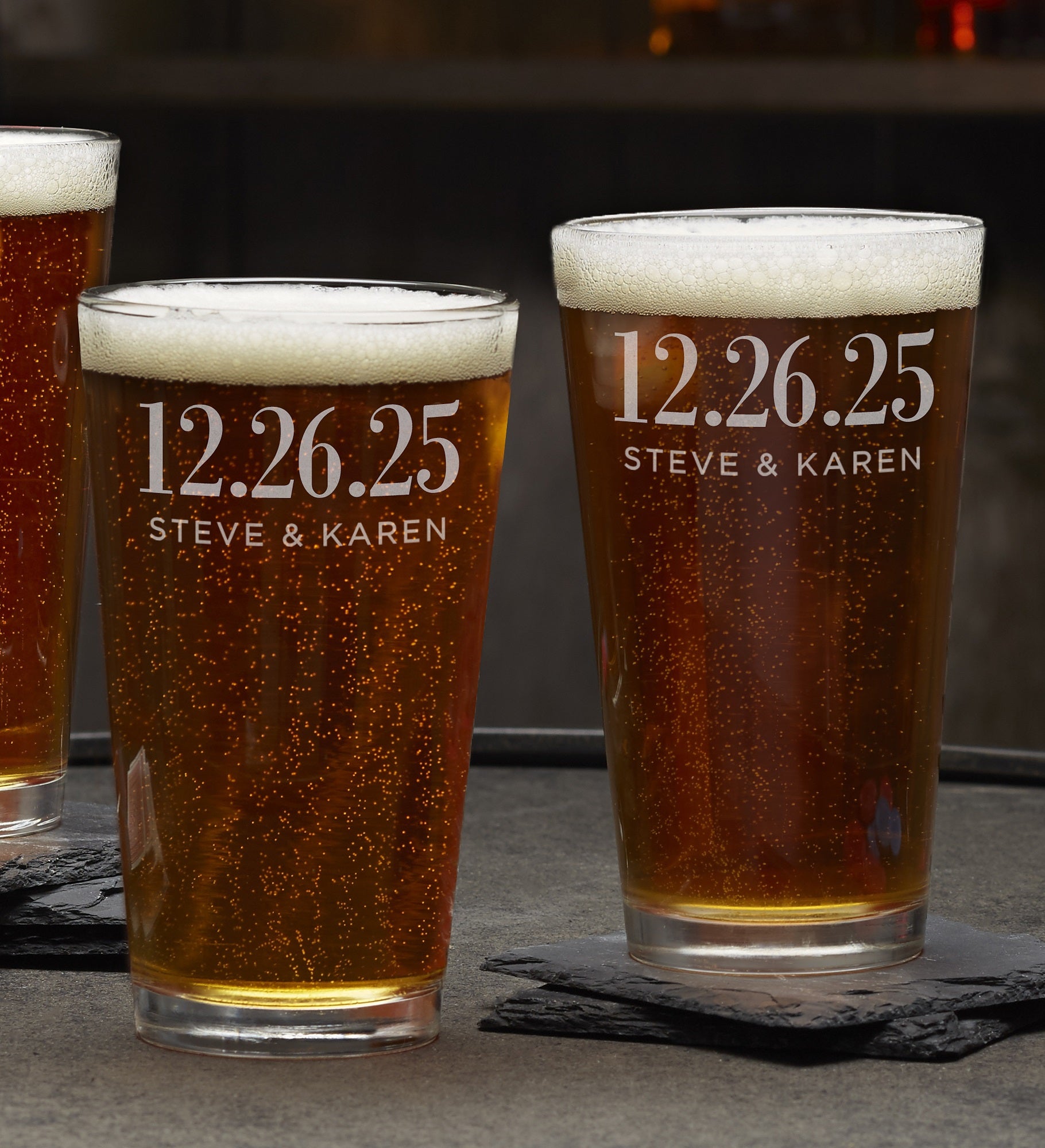 The Big Day Personalized Wedding Favor Glasses