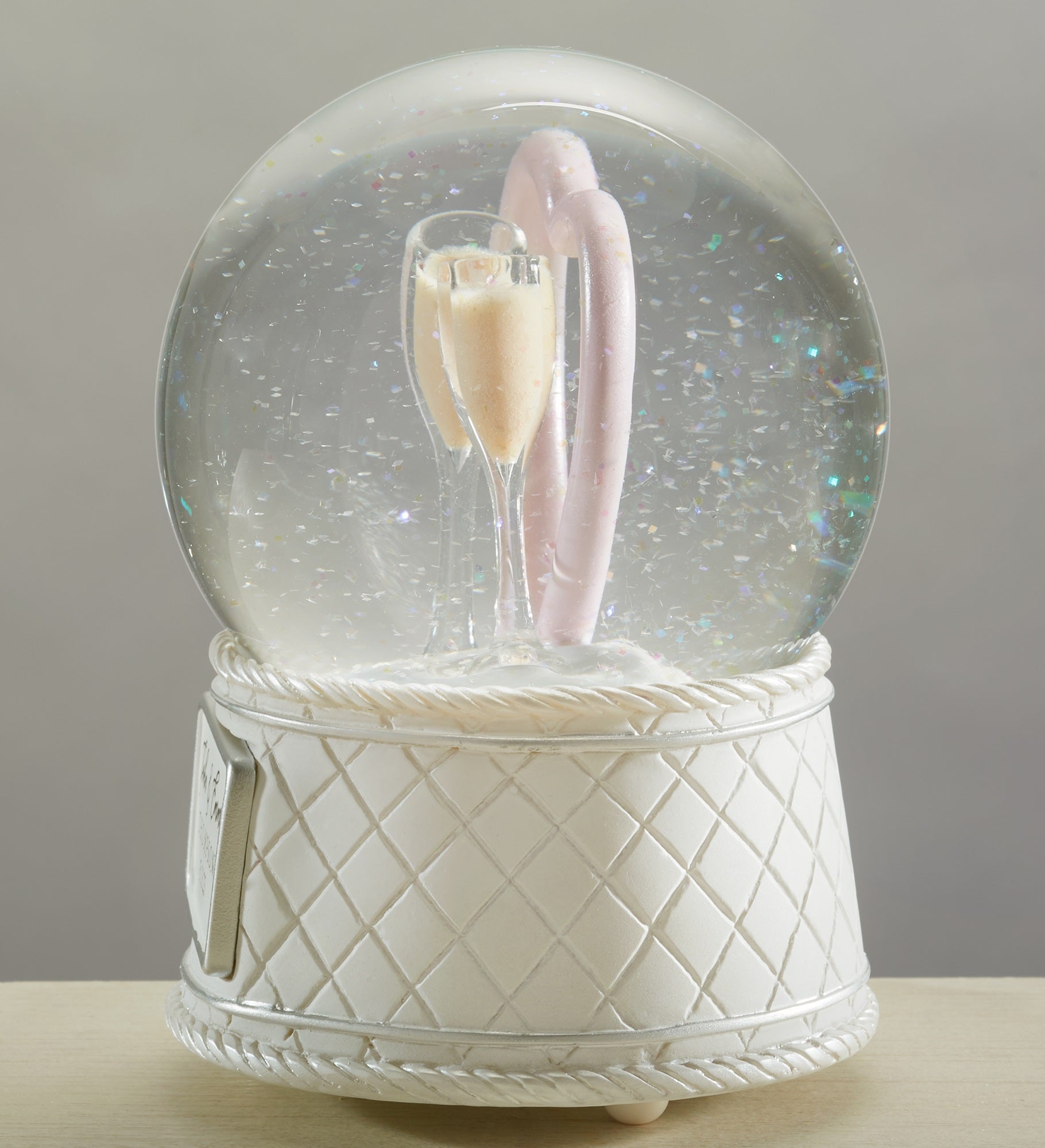 Wedding Personalized Musical & Light Up Snow Globe