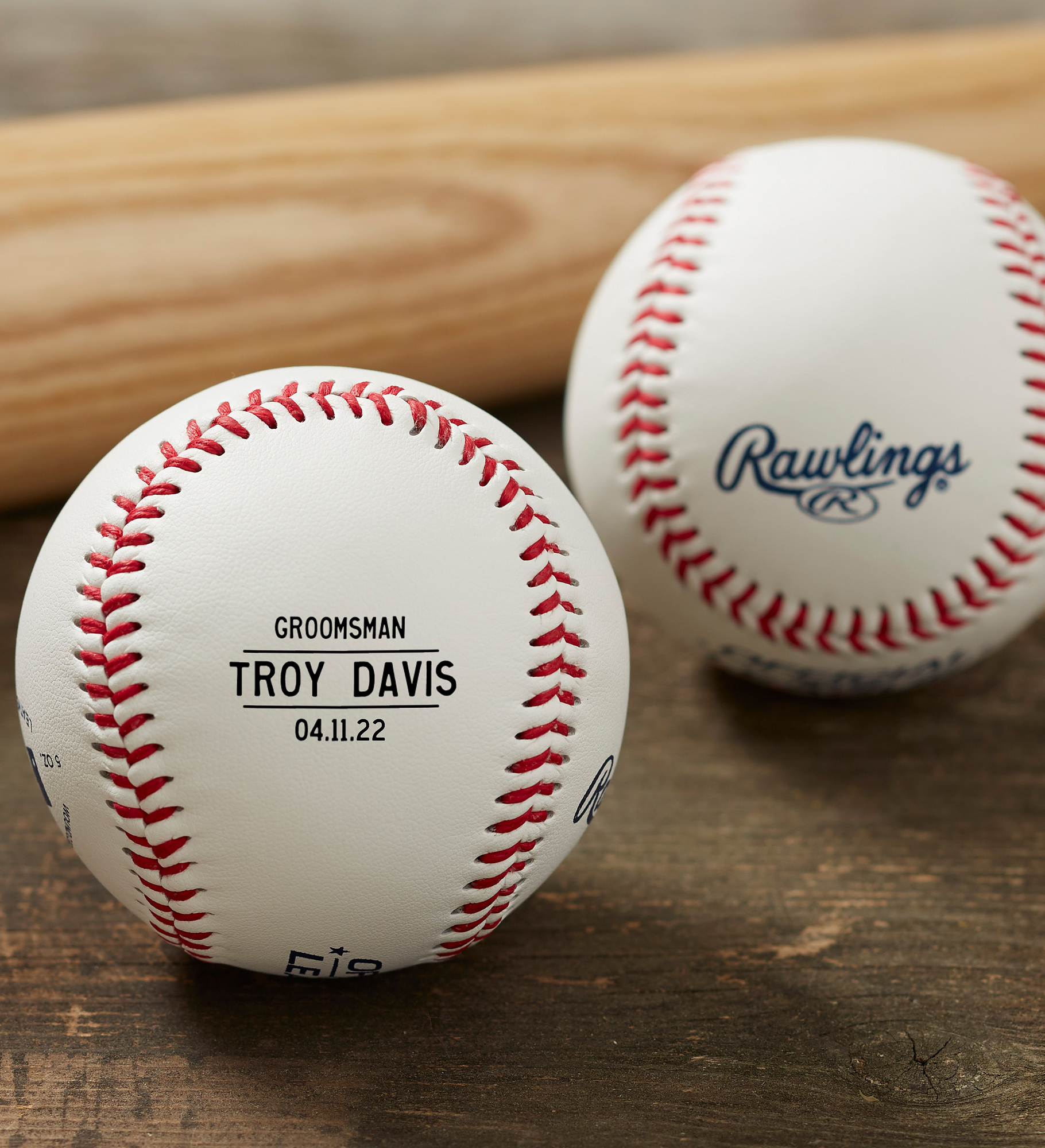 Wedding Party Personalized Rawlings Baseball