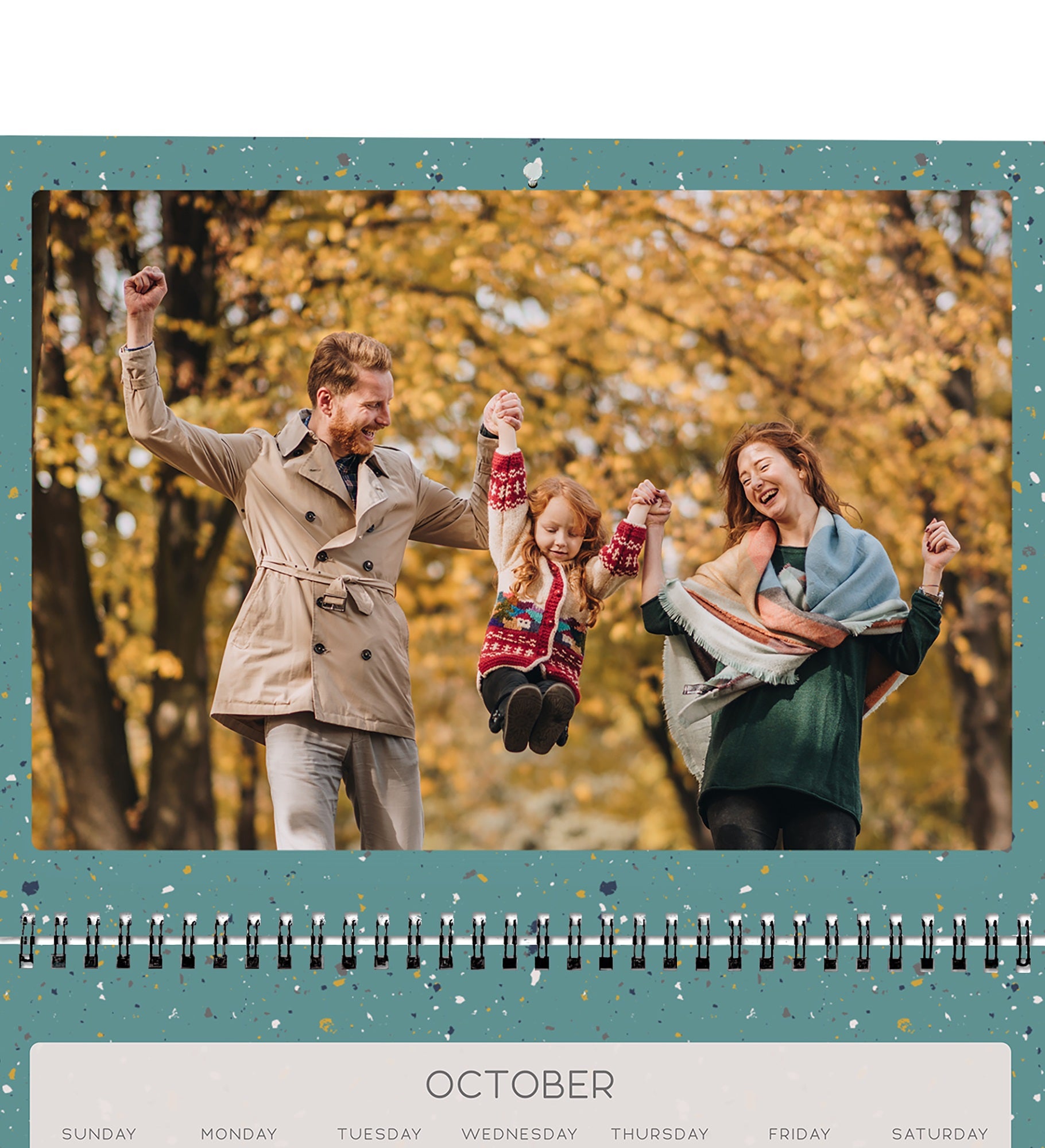 Terrazzo Personalized Photo Wall Calendar