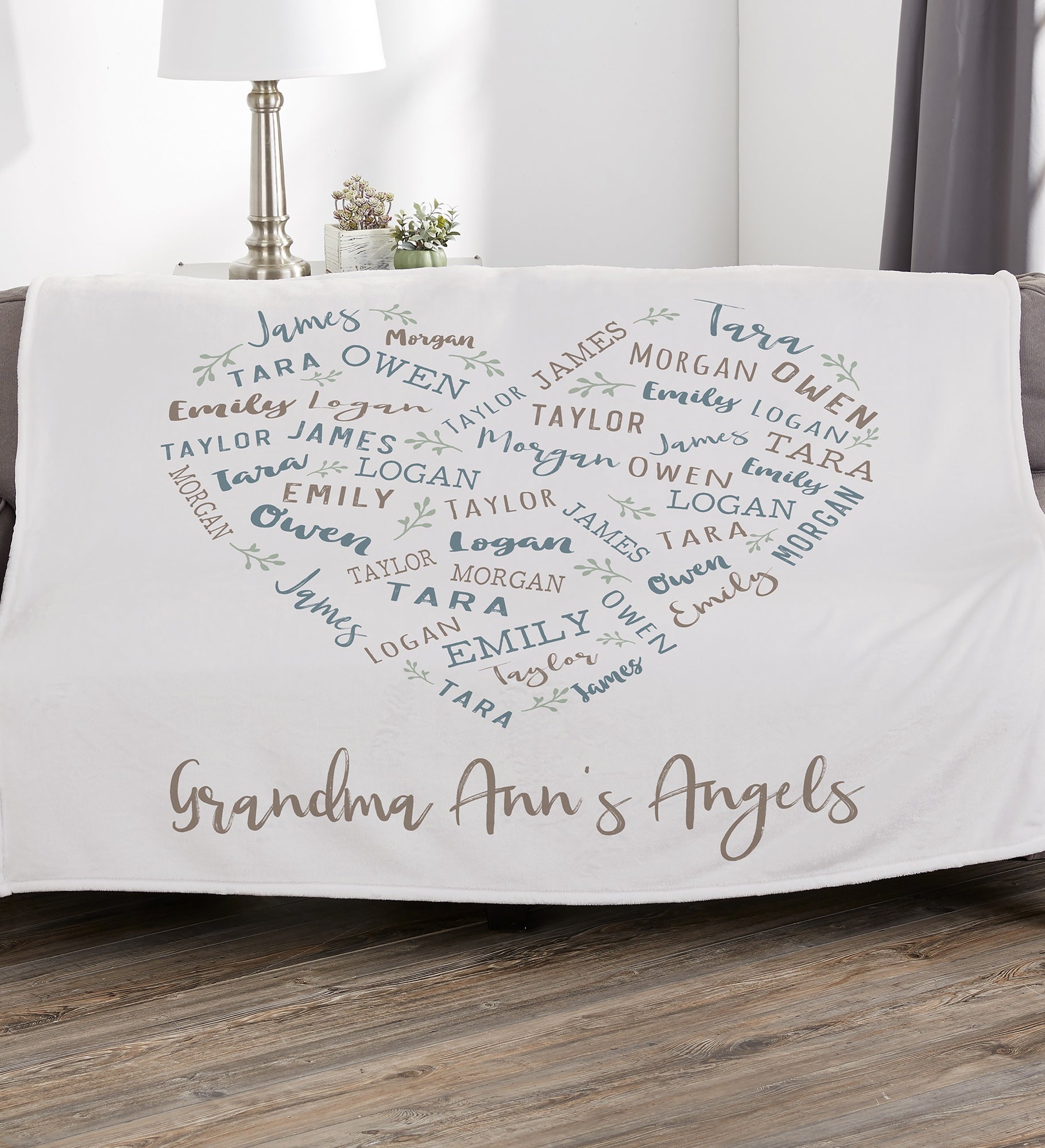 Farmhouse Heart Personalized Blanket