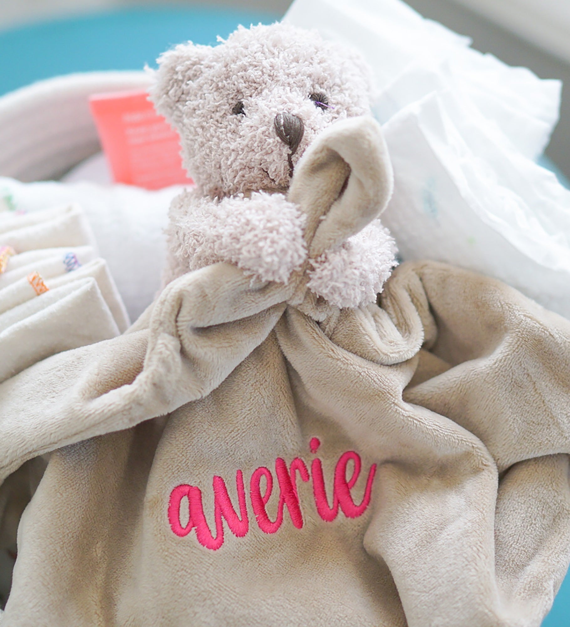 Teddy Bear Personalized Baby Lovey