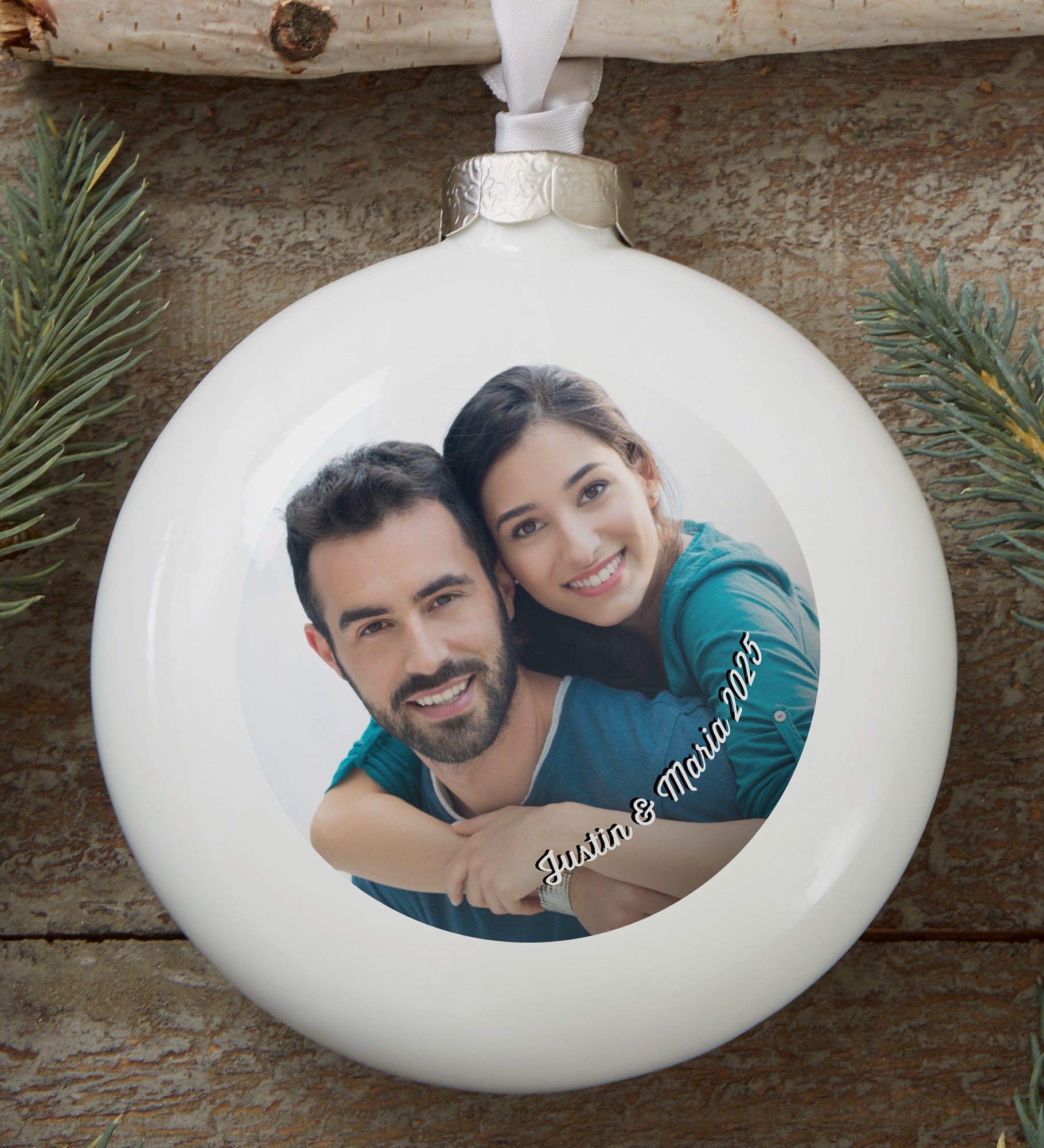 Cute Couple Photo Memories Personalized Ornament
