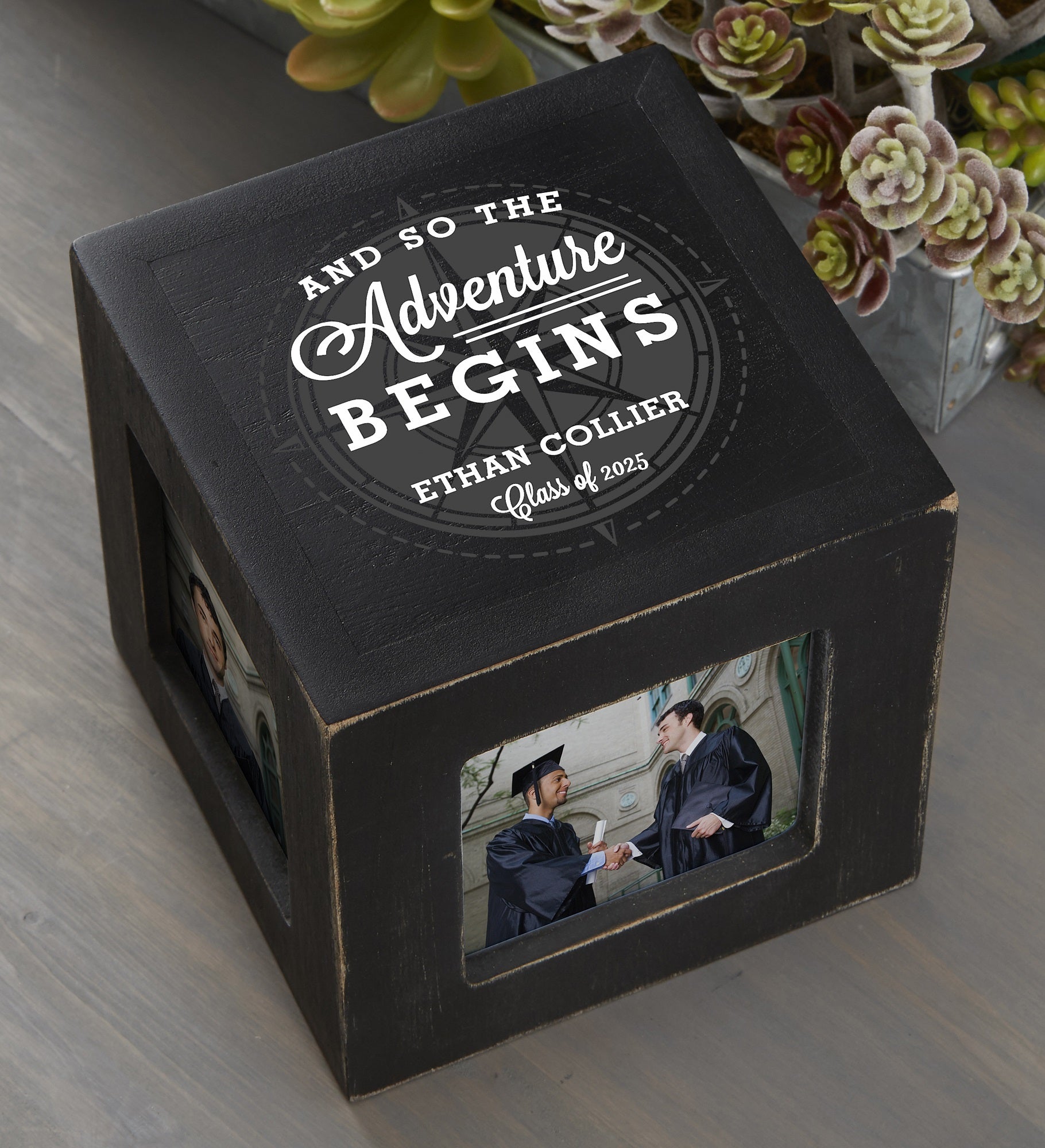 Graduation Compass Personalized Photo Cubes