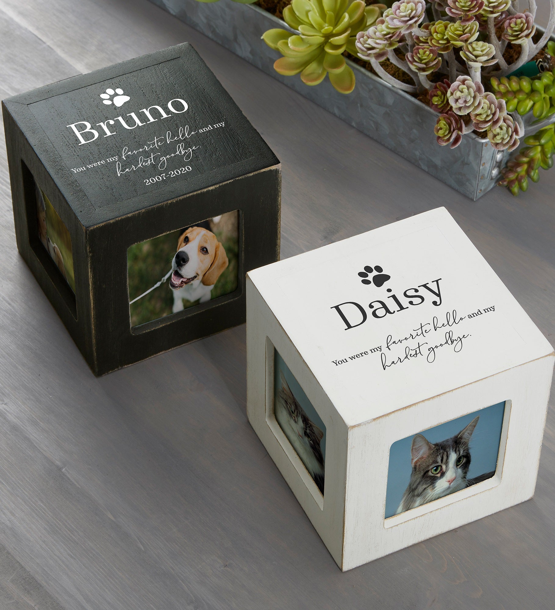 Pet Memorial Personalized Photo Cube