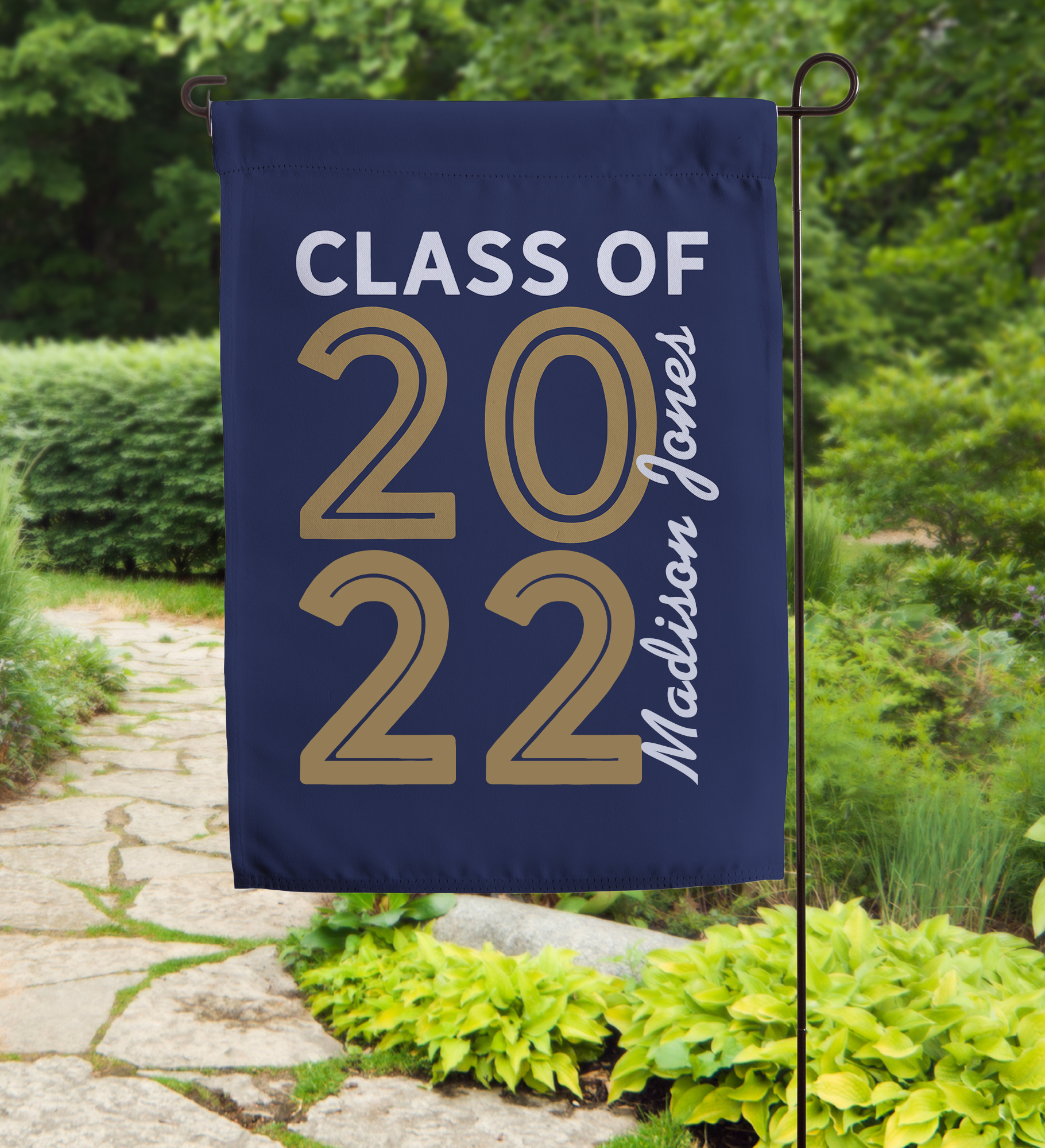 Graduating Class Of Personalized Garden Flag