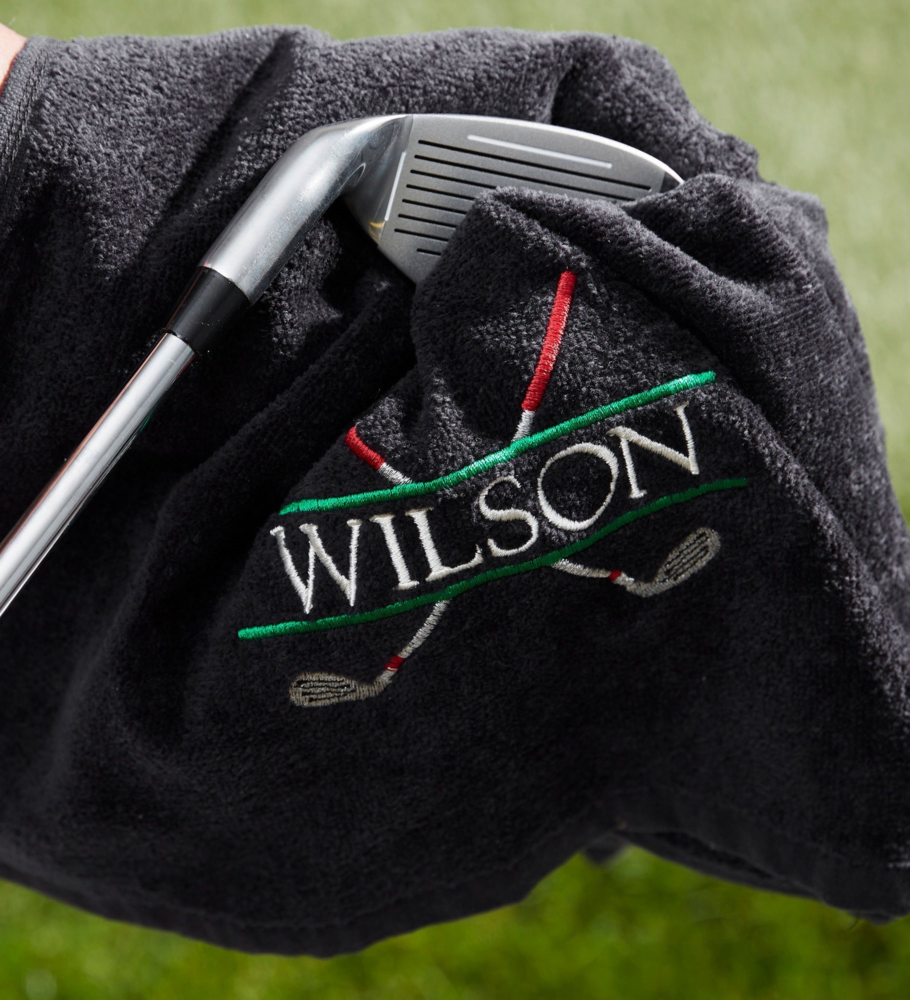 Crossed Clubs Embroidered Golf Towel