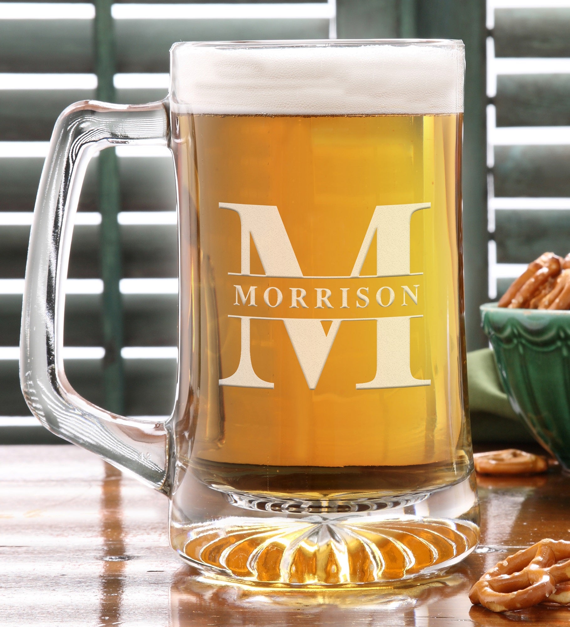 Lavish Last Name 25oz. Engraved Beer Mug