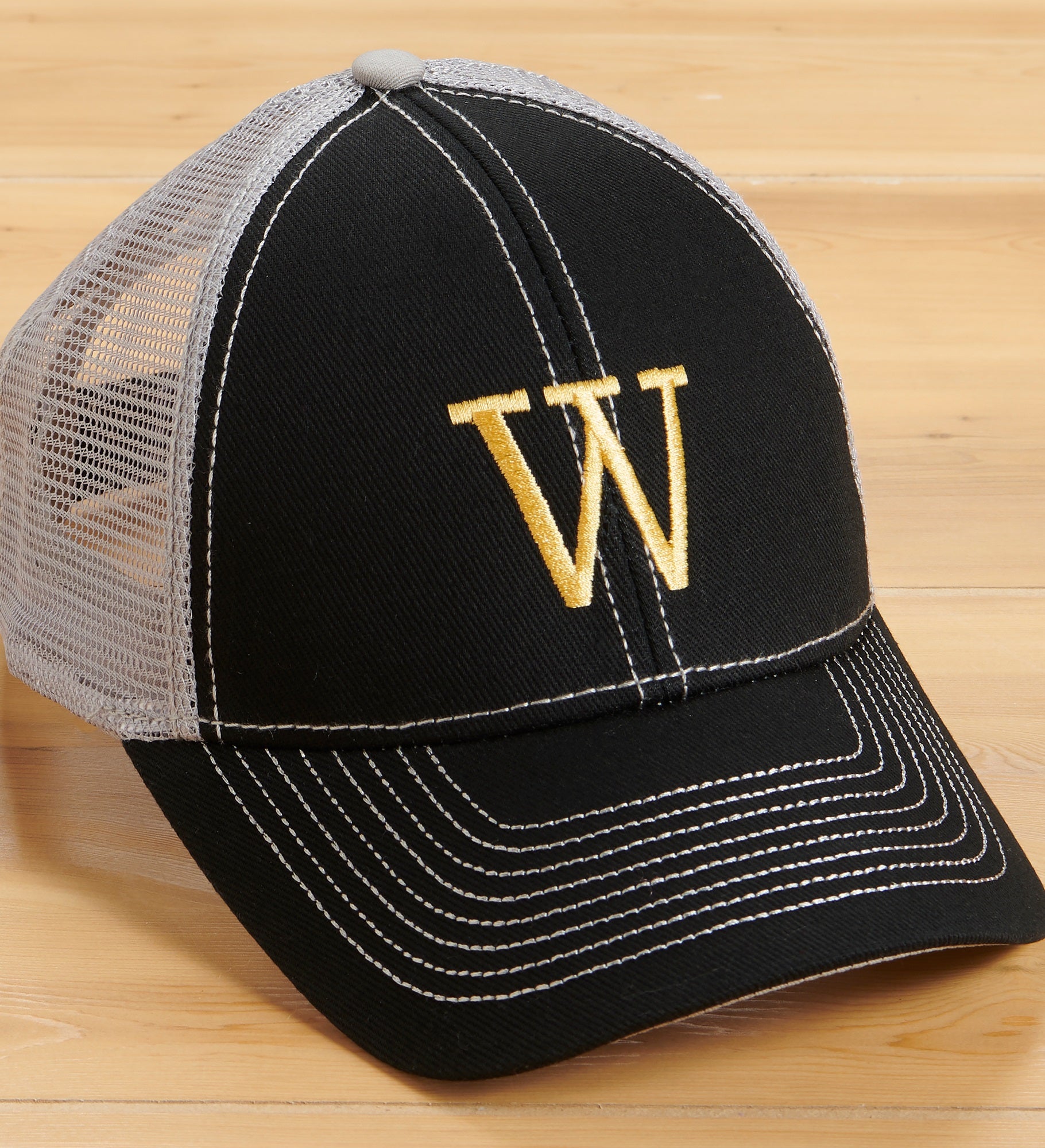 Monogram Embroidered Trucker Hats