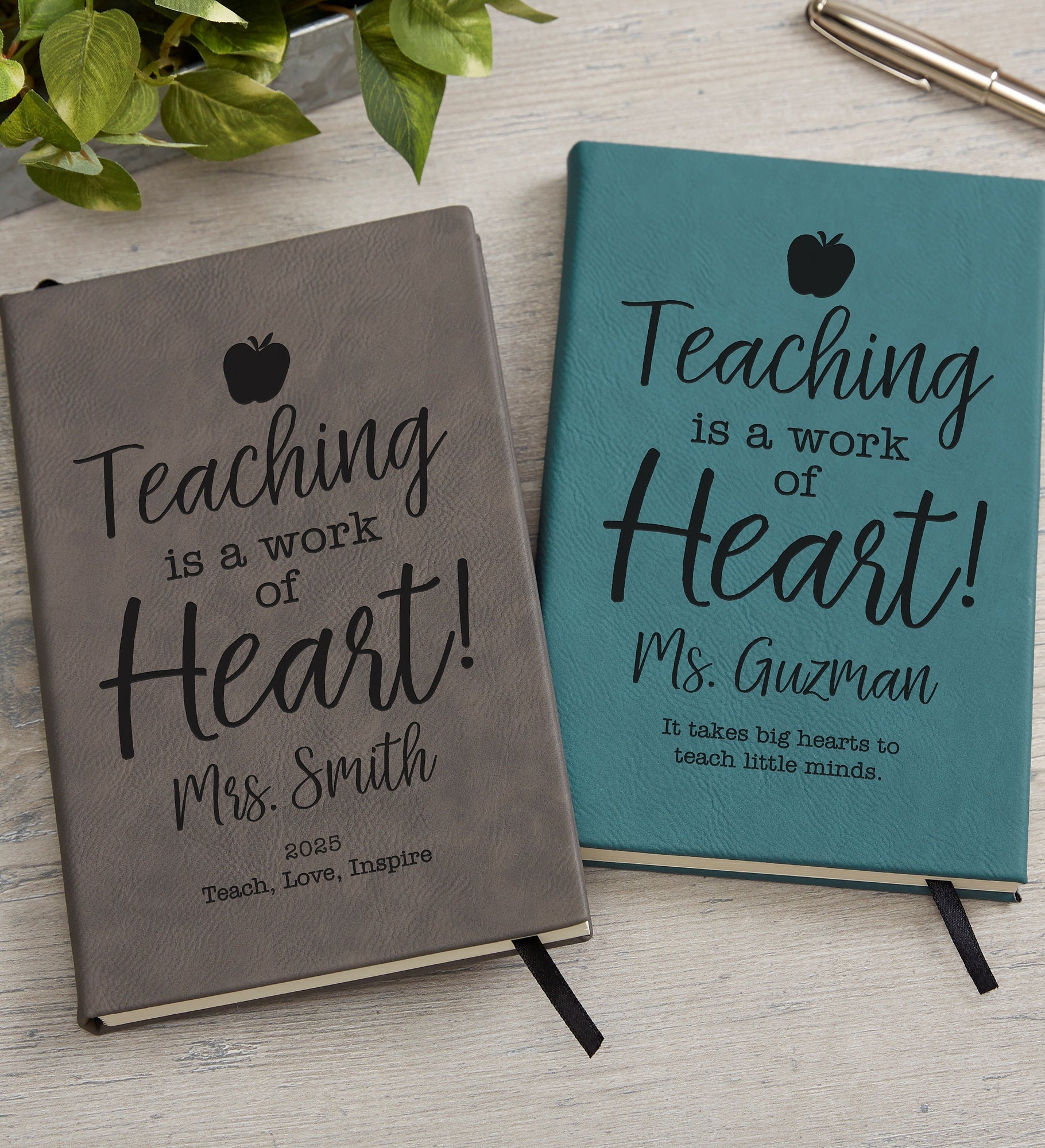 Teaching is a Work of Heart Personalized Writing Journal