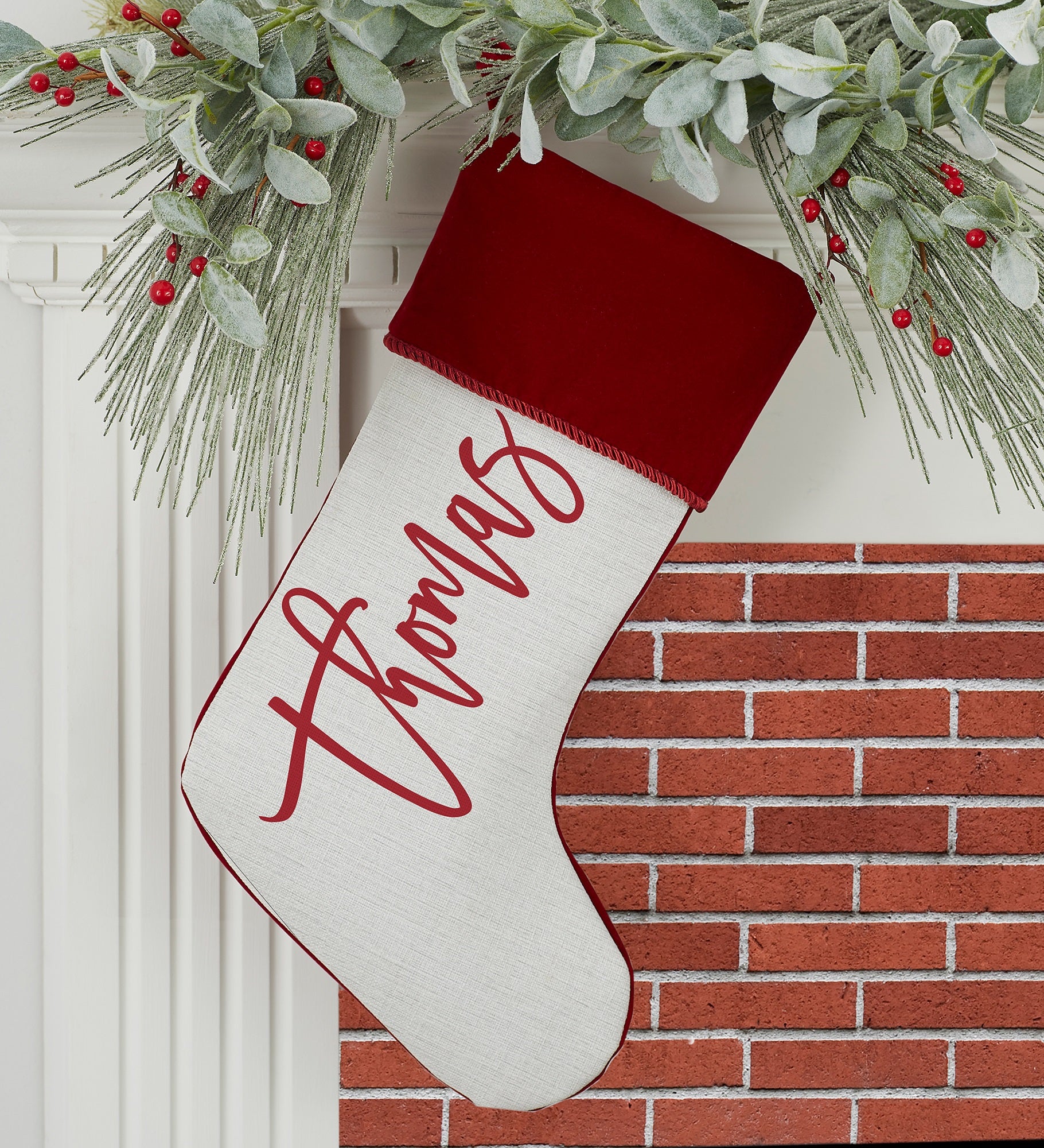 Scripty Name Personalized Christmas Stockings