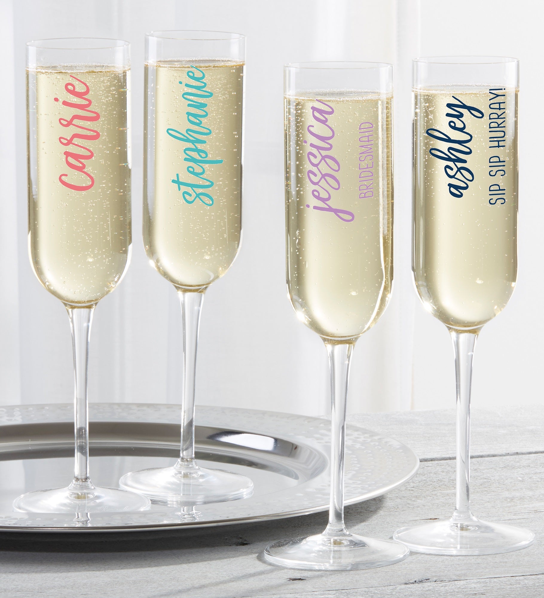 Scripty Style Personalized Luigi Bormioli® Champagne Flute