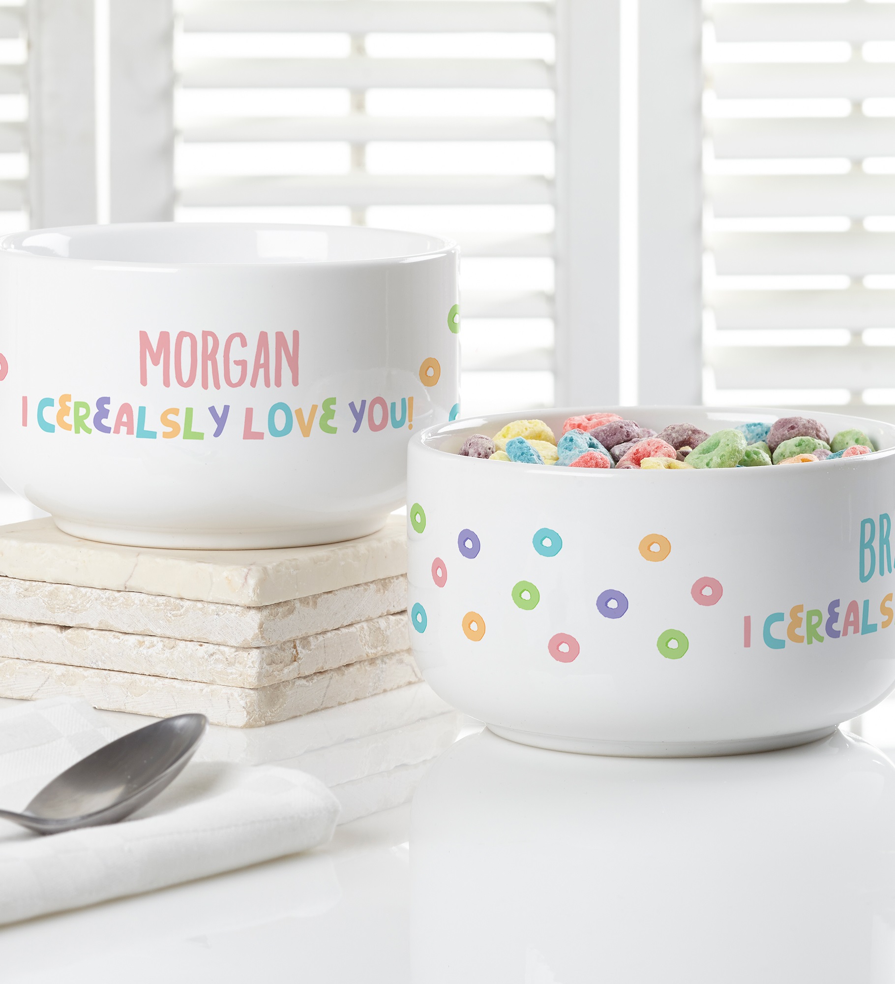 Valentine's Day Cereal Bowls! Personalize with name of your choice! Perfect Gift!!
