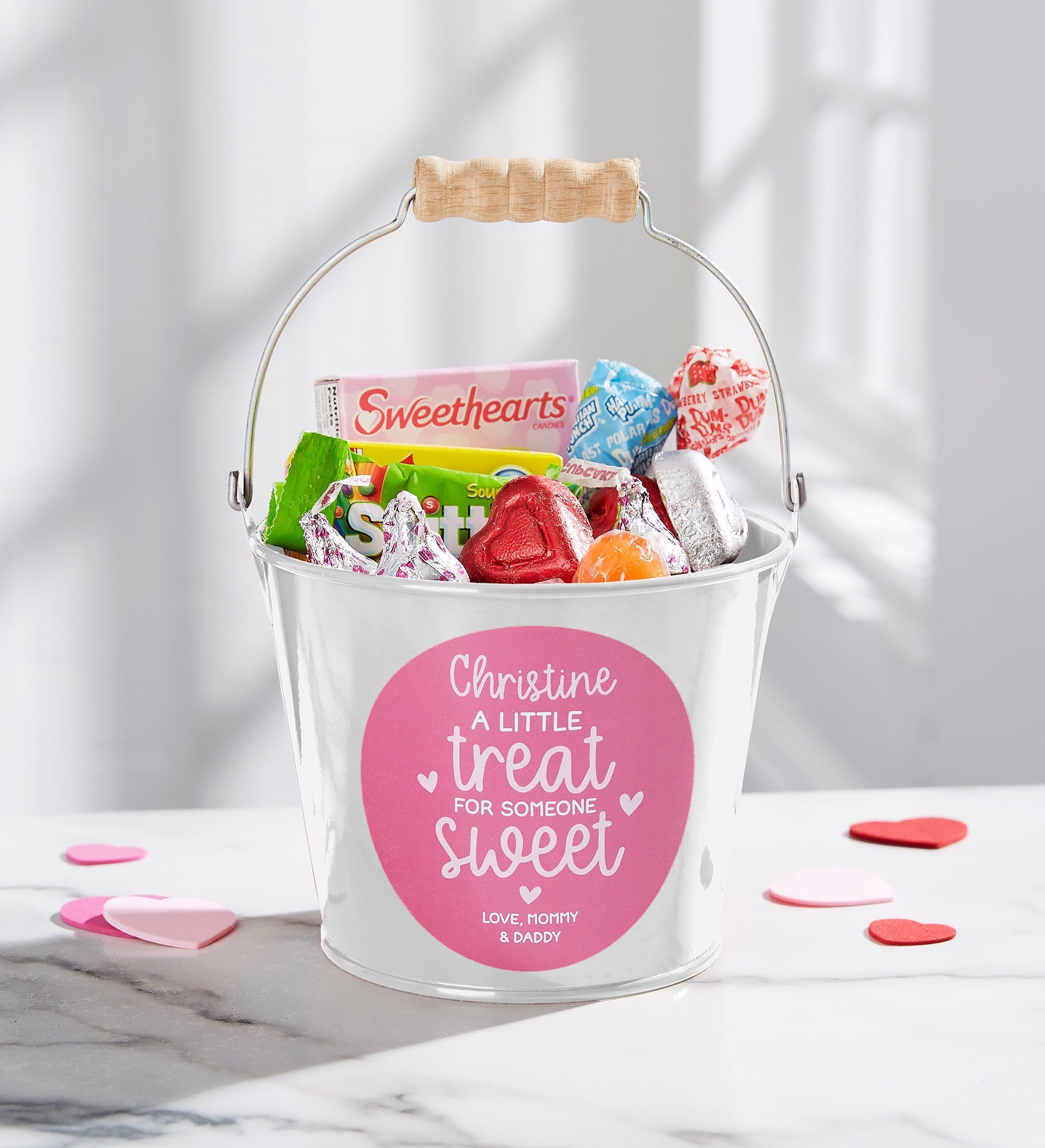 A Little Treat for Someone Sweet Personalized Metal Bucket