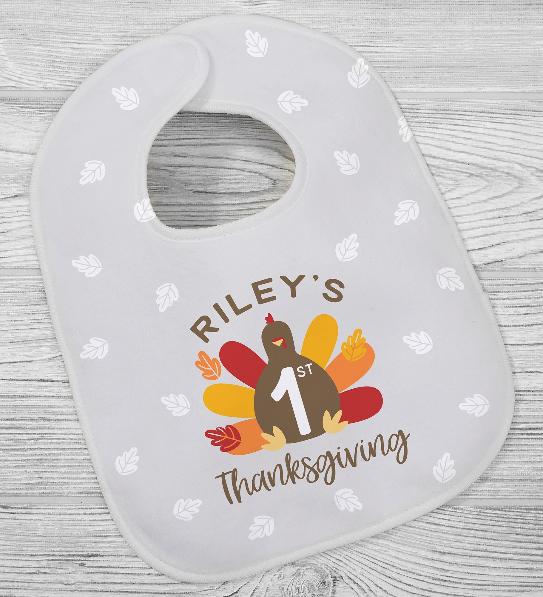 First Thanksgiving Personalized Baby Bib