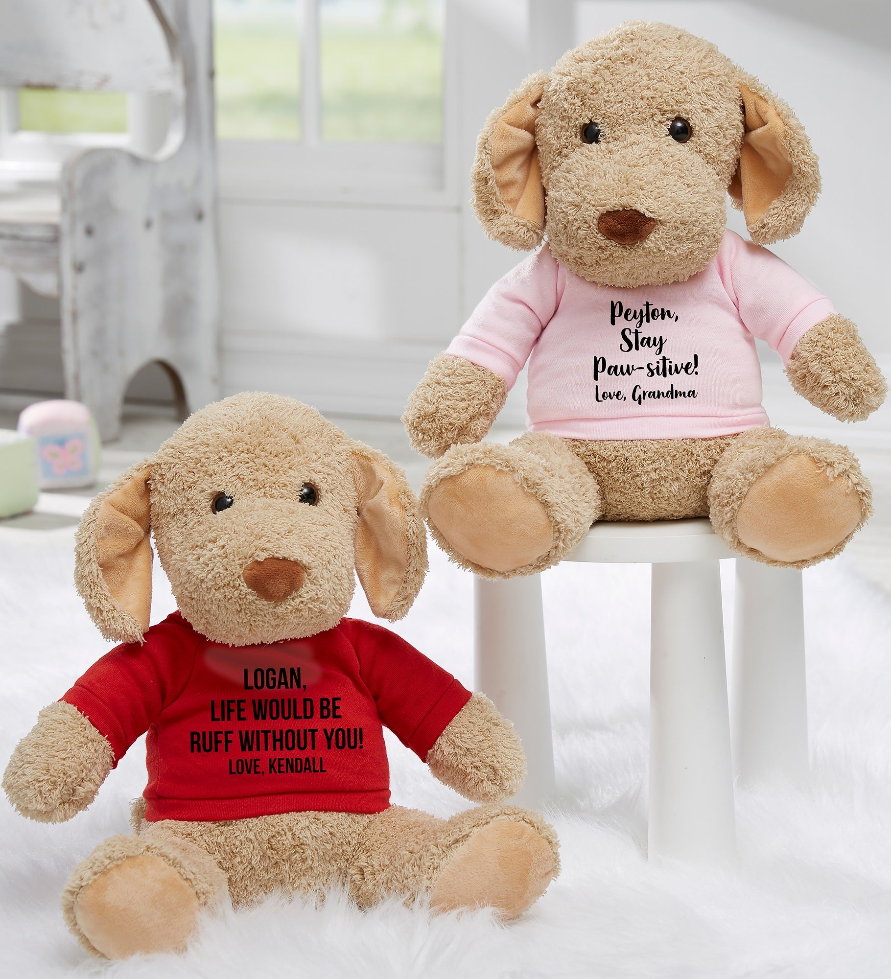 Write Your Own Personalized Plush Dog Stuffed Animal