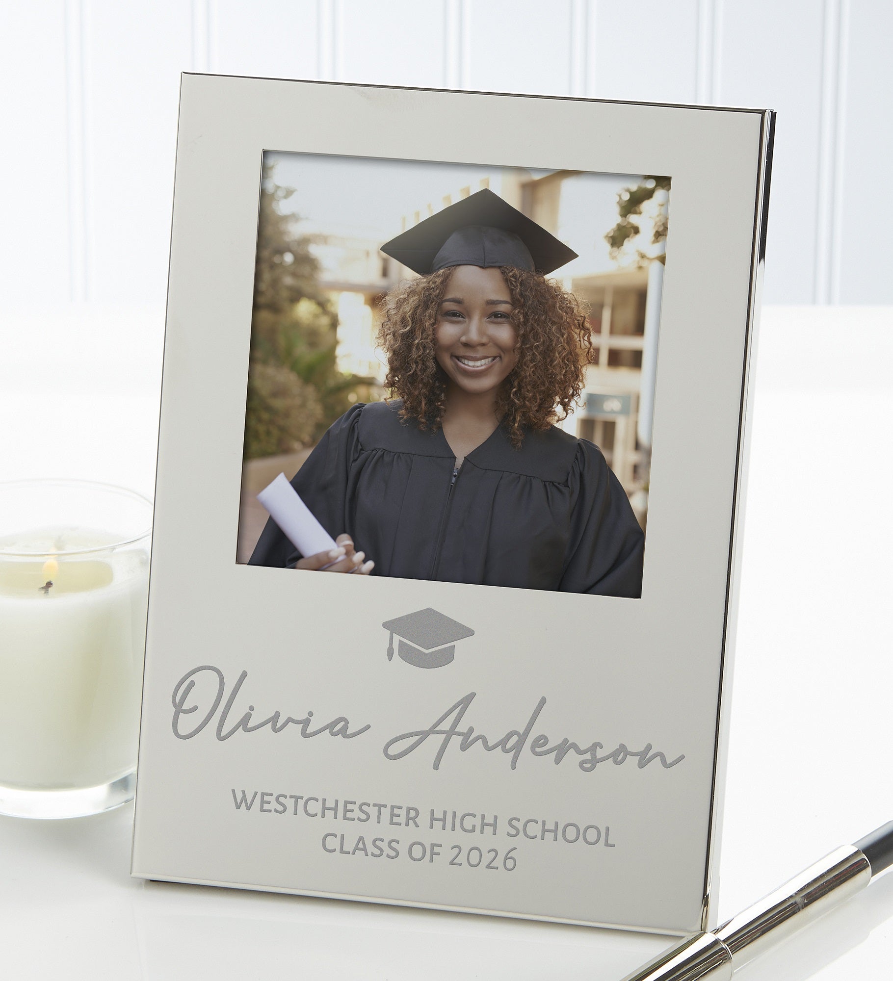 Believe In Their Dreams Personalized Silver Picture Frame