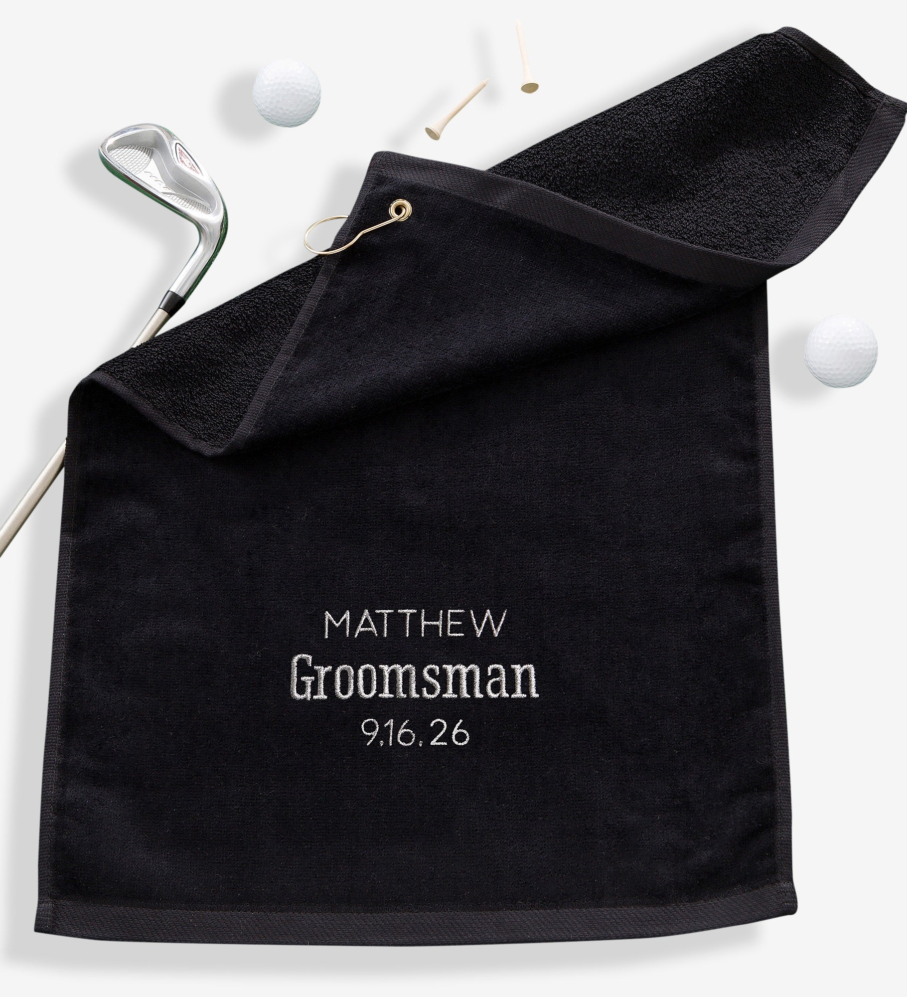 Wedding Party Personalized Golf Towel