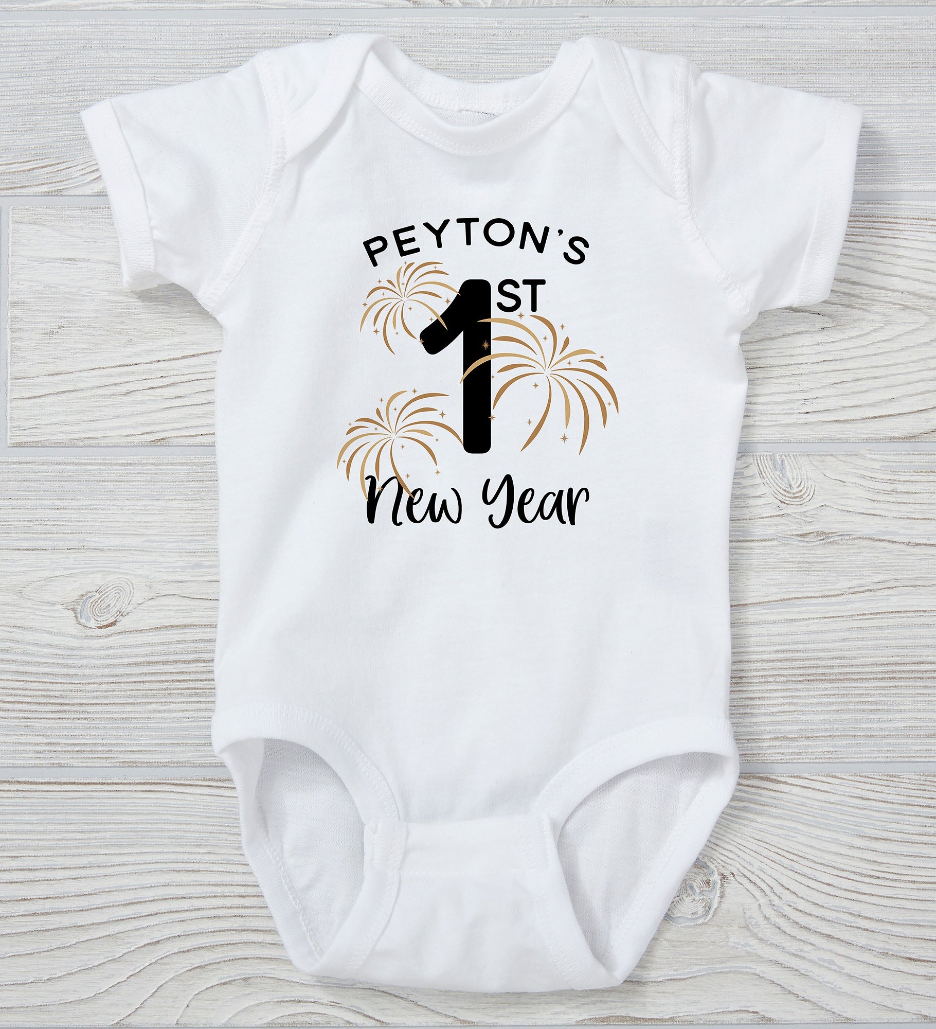 First New Years Personalized Baby Clothing