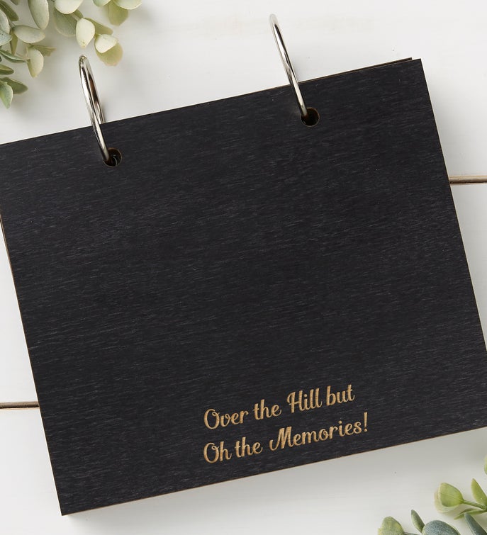 Modern Birthday Personalized Wood Photo Album