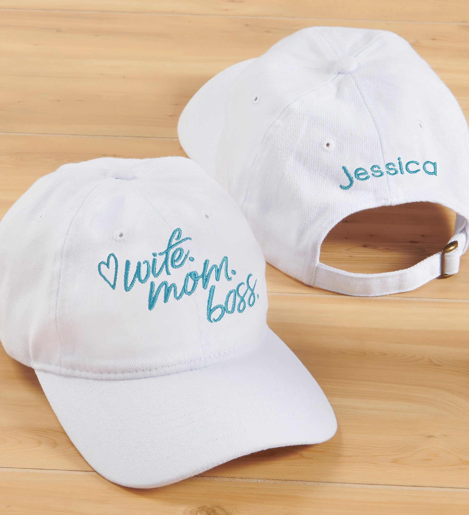 Wife. Mom. Boss. Personalized Baseball Cap