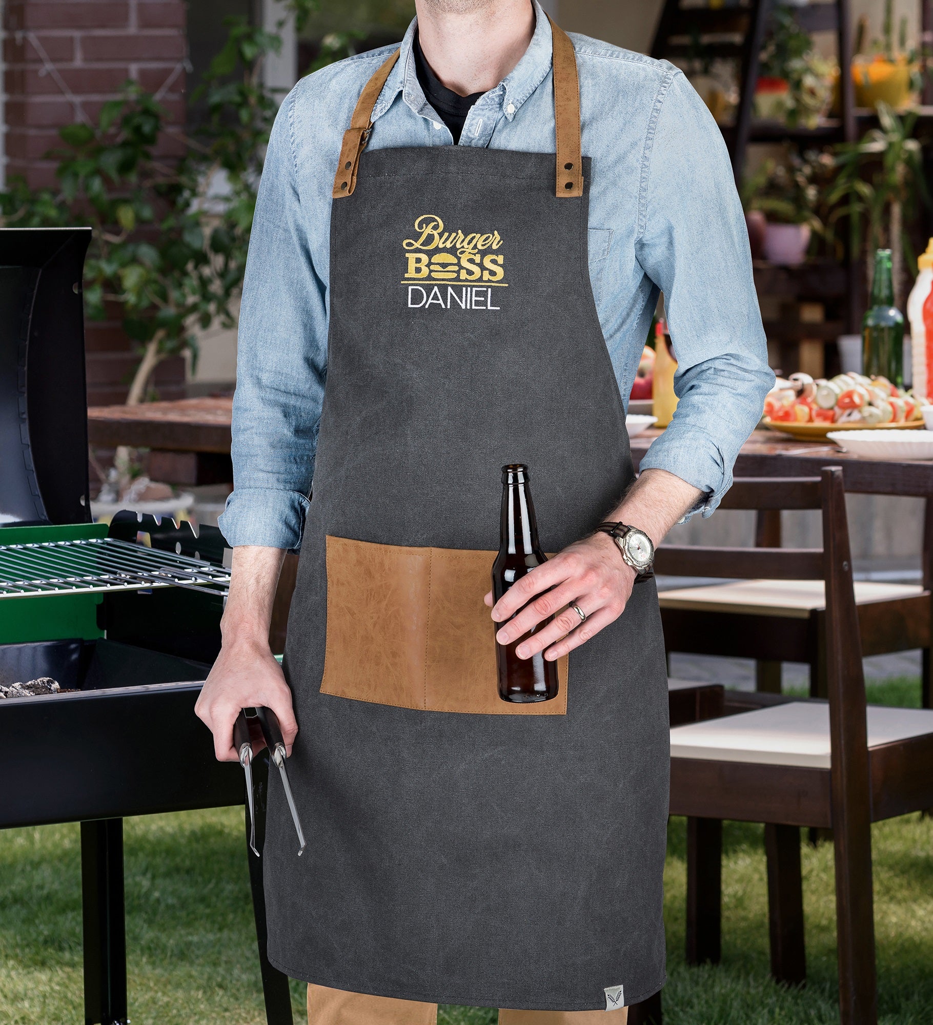 Burger Boss Personalized  Foster & Rye™ Grilling Apron
