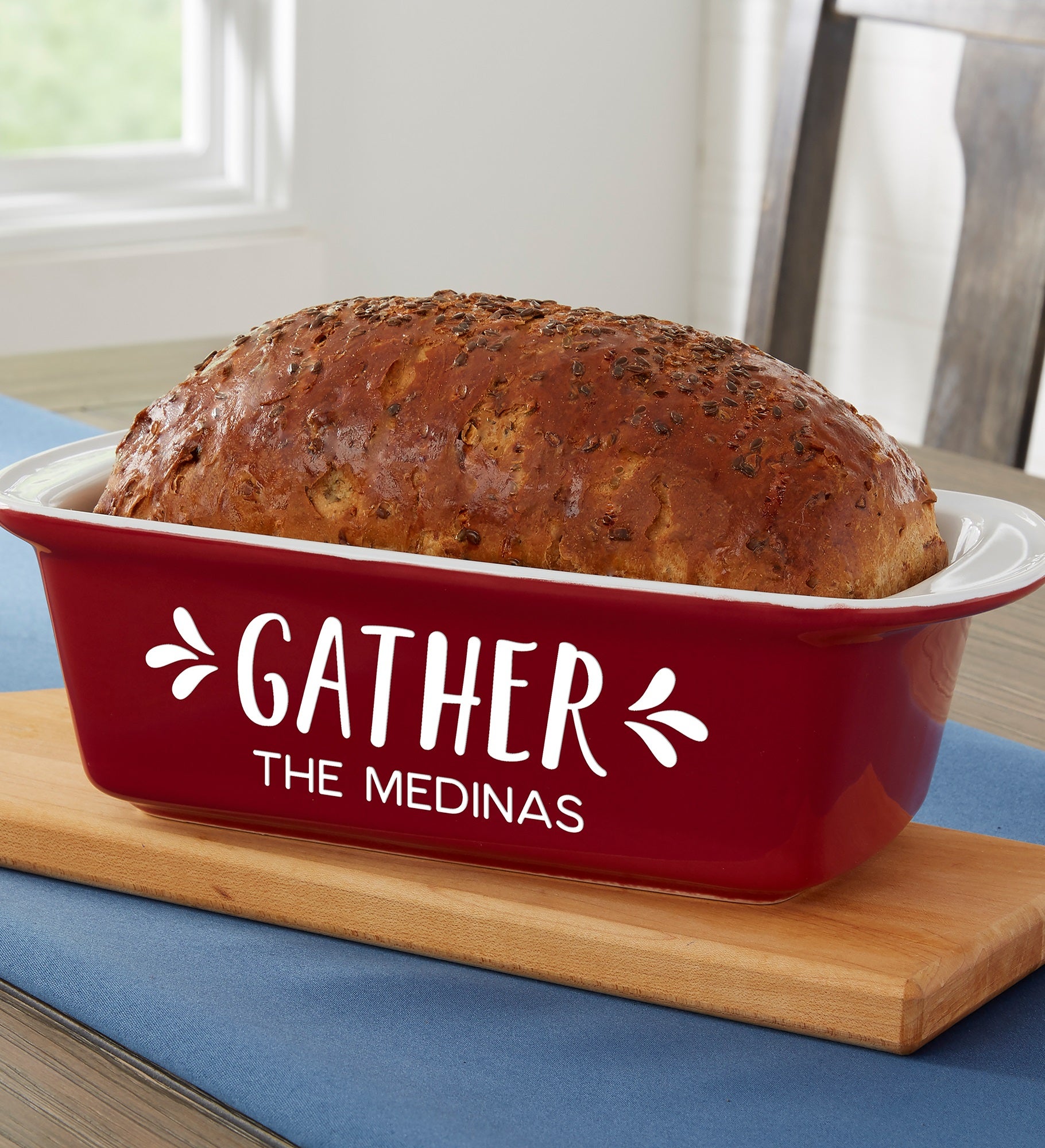 Gather & Gobble Personalized Classic Ceramic Loaf Pan