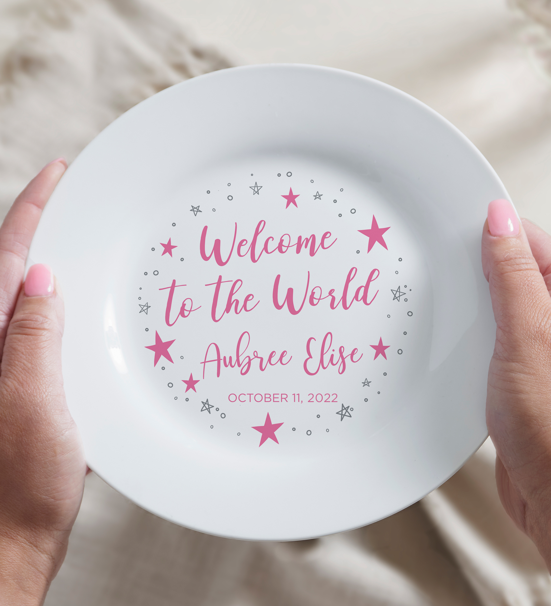Twinkle Baby Personalized Keepsake Plate