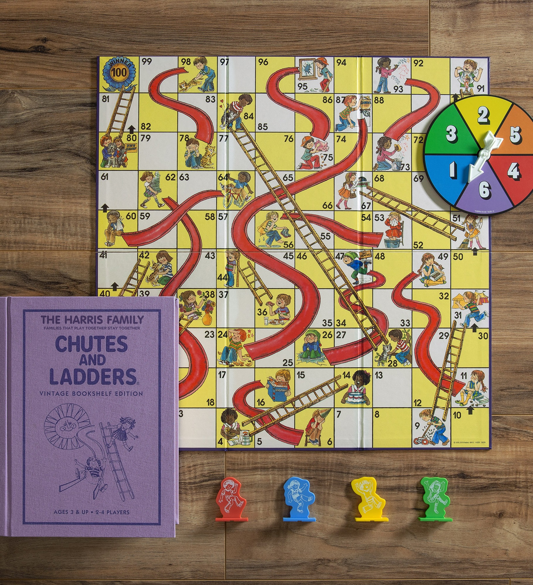 Chutes & Ladders® Personalized Vintage Bookshelf Edition Board Game