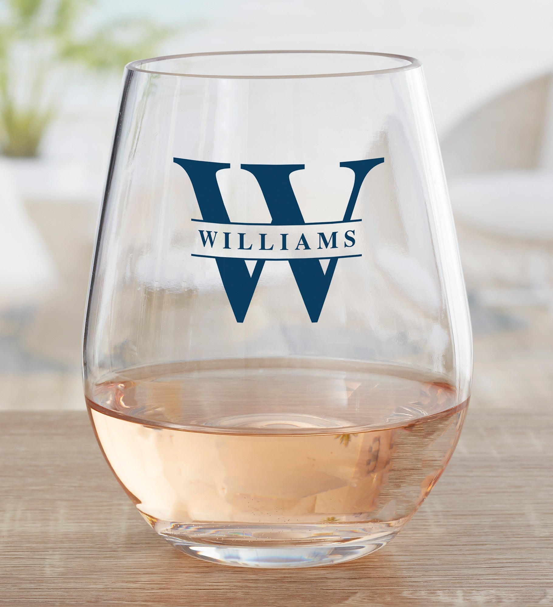 Lavish Last Name Personalized Unbreakable Tritan Wine Glass 