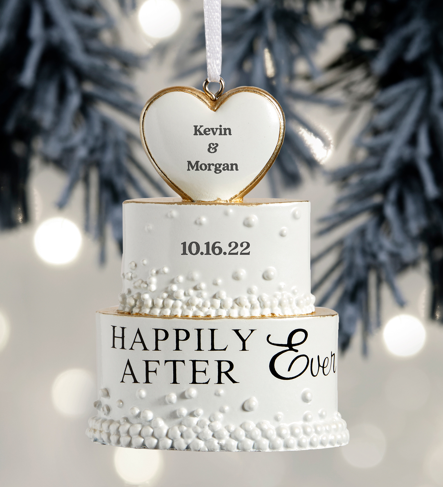 Wedding Cake Personalized Ornament