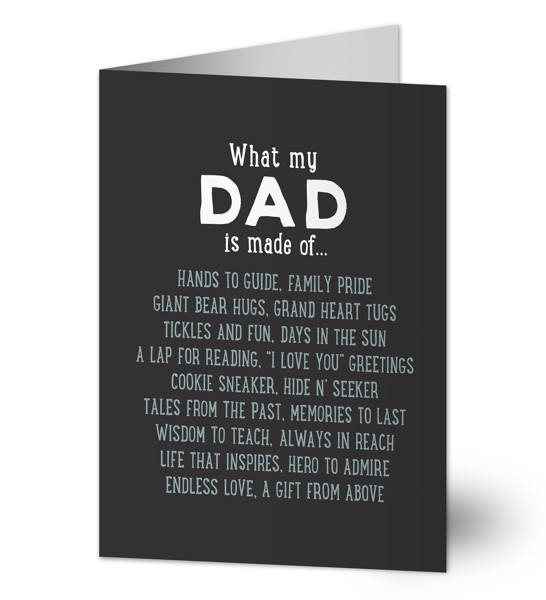 What Dads Are Made Of Personalized Greeting Card