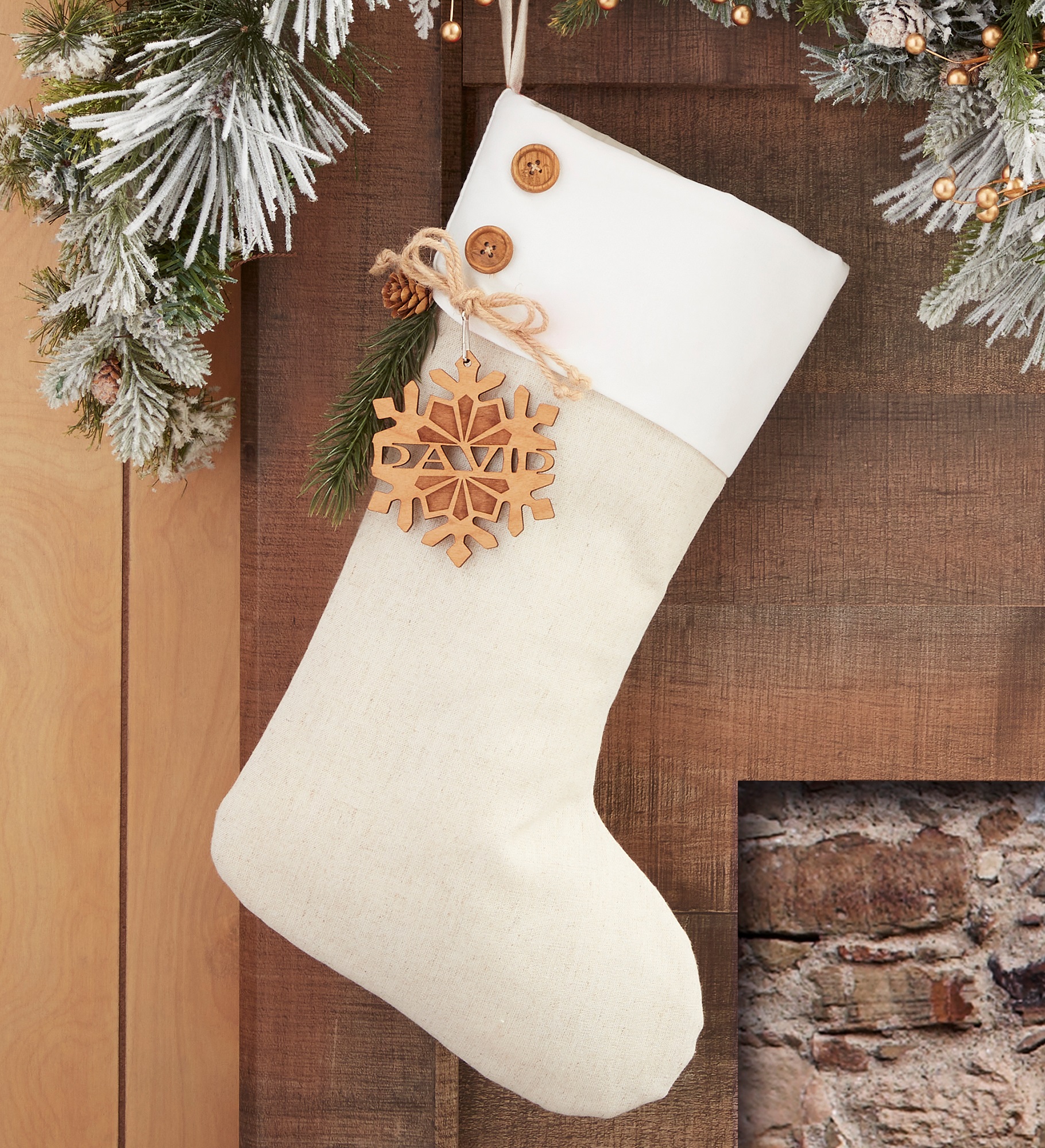 Snowflake Family Personalized Christmas Stocking