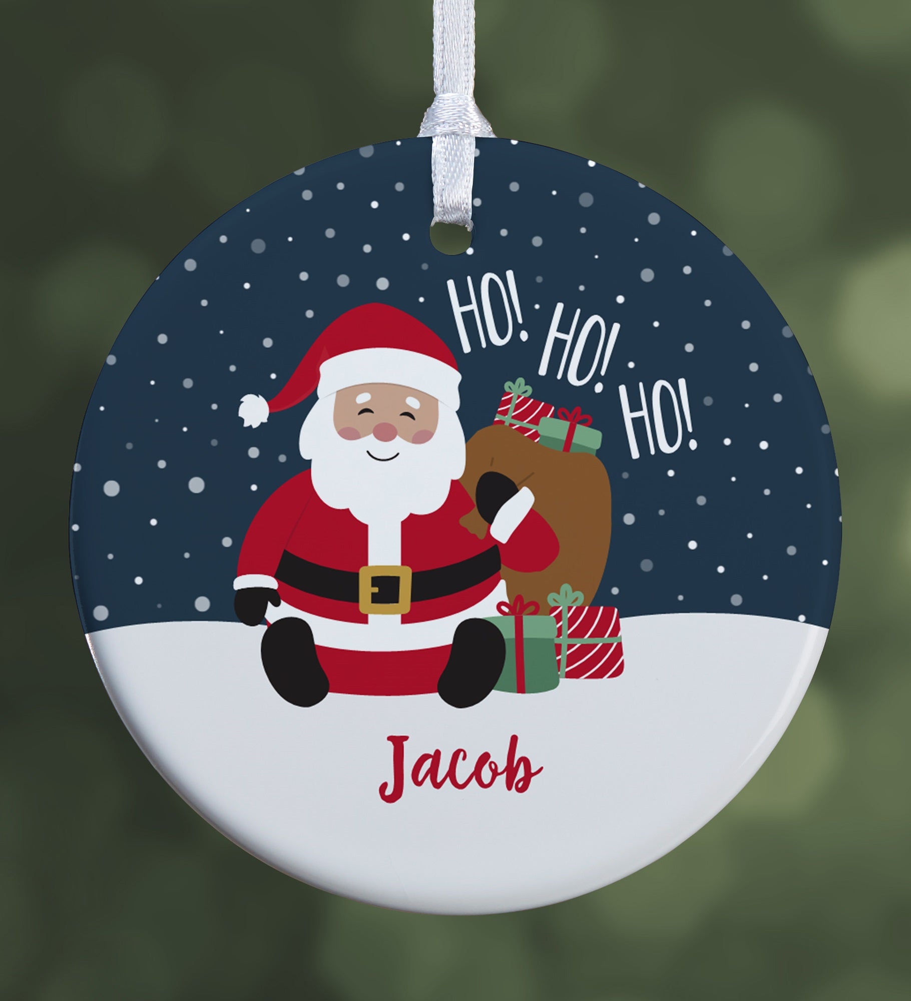 We've Been Good Santa Personalized Ornament  2.85" Glossy   2 Sided