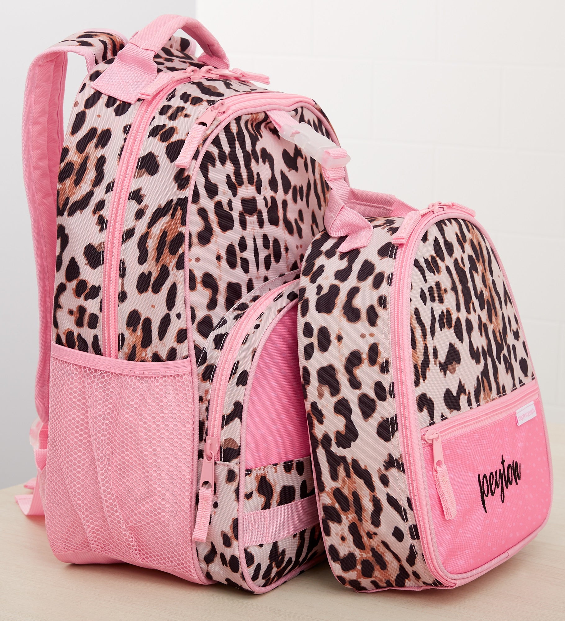 Leopard Embroidered All Over Print Backpack by Stephen Joseph