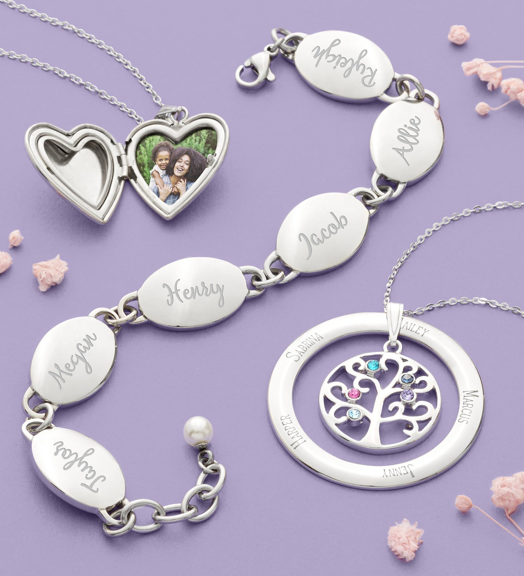 Polished Heart Personalized Photo Locket