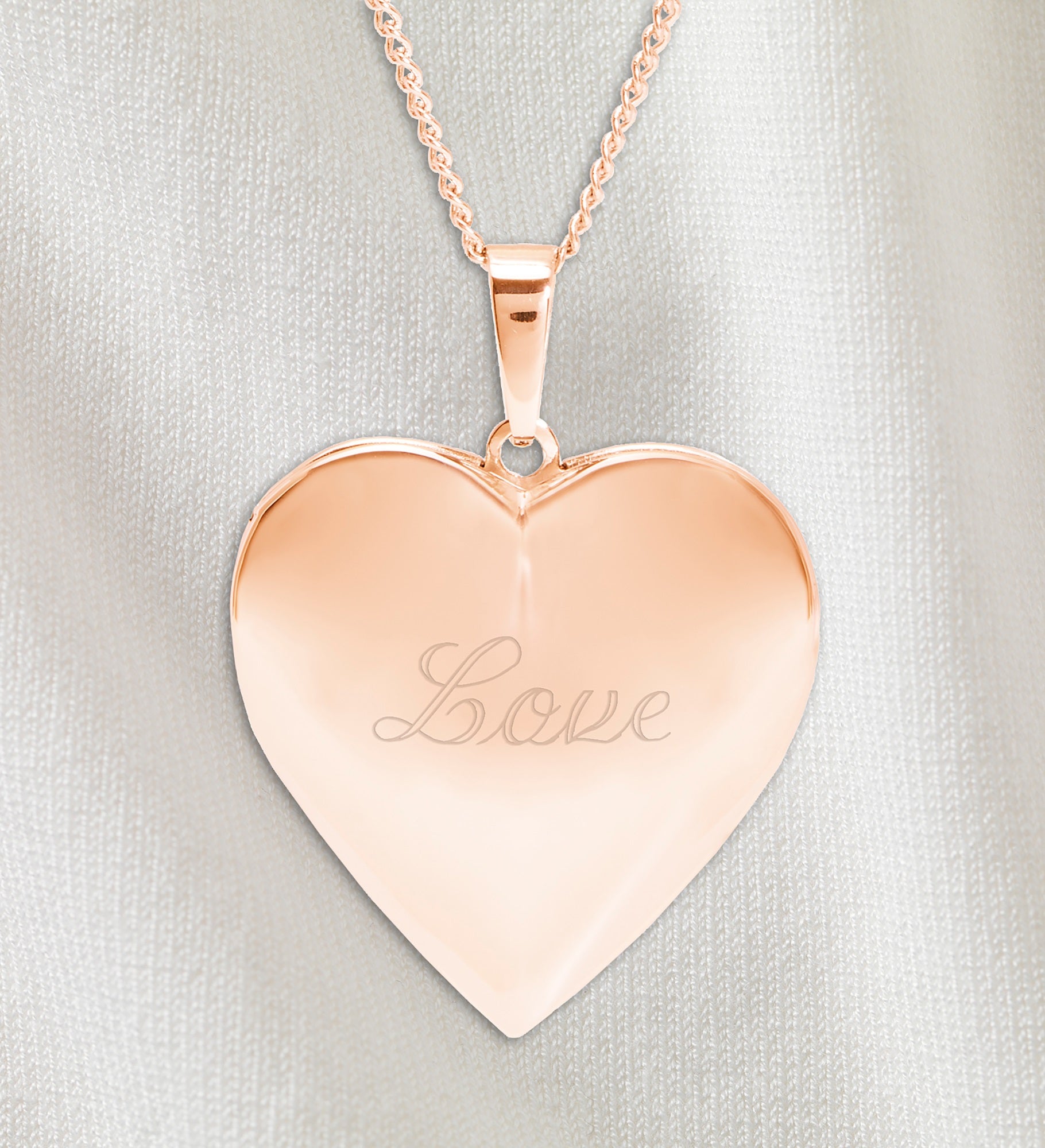Polished Heart Personalized Photo Locket