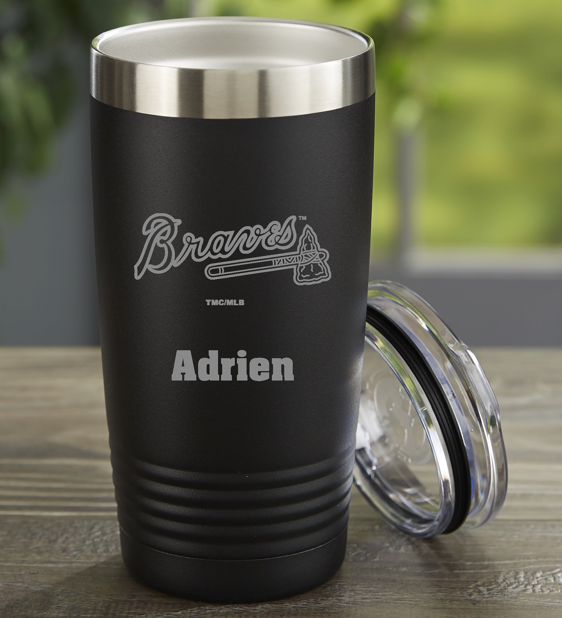 MLB Atlanta Braves Personalized Stainless Steel Tumbler