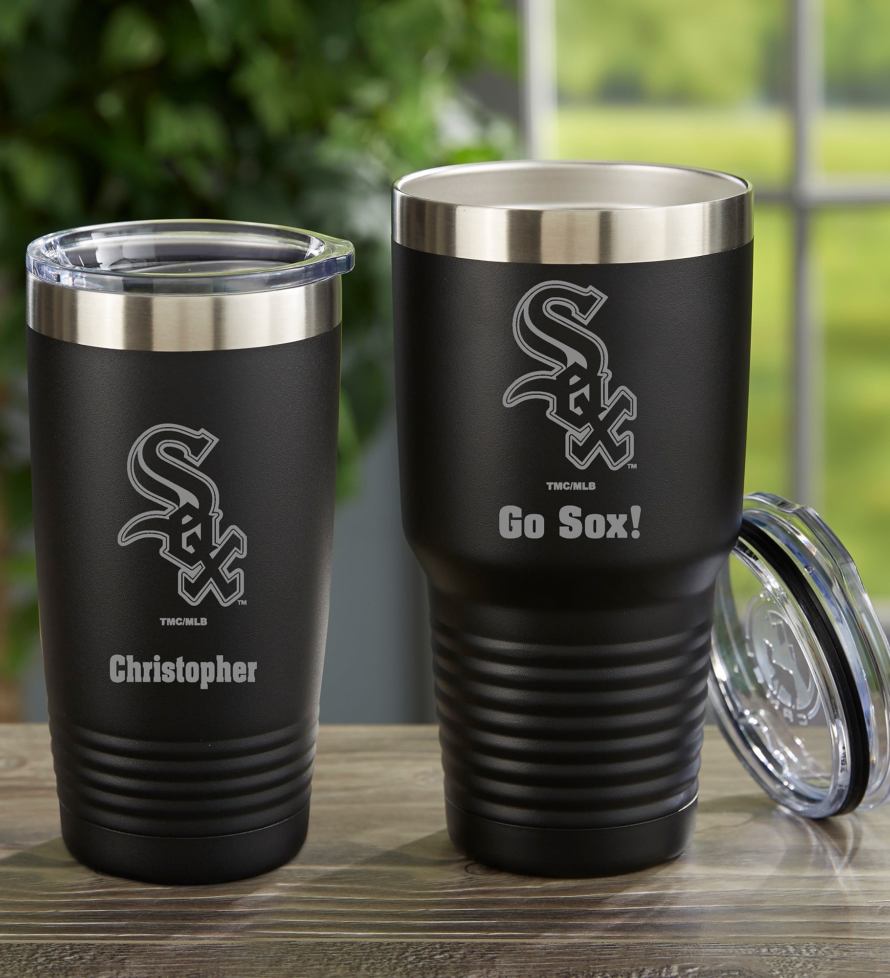 MLB Chicago White Sox Personalized Stainless Steel Tumbler