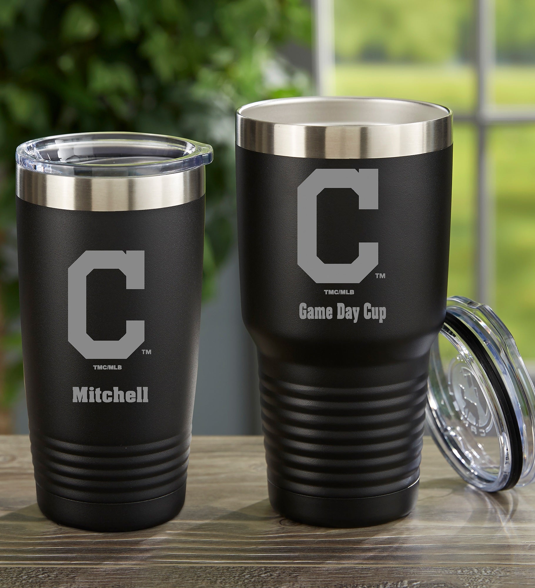 MLB Cleveland Guardians Personalized Stainless Steel Tumbler