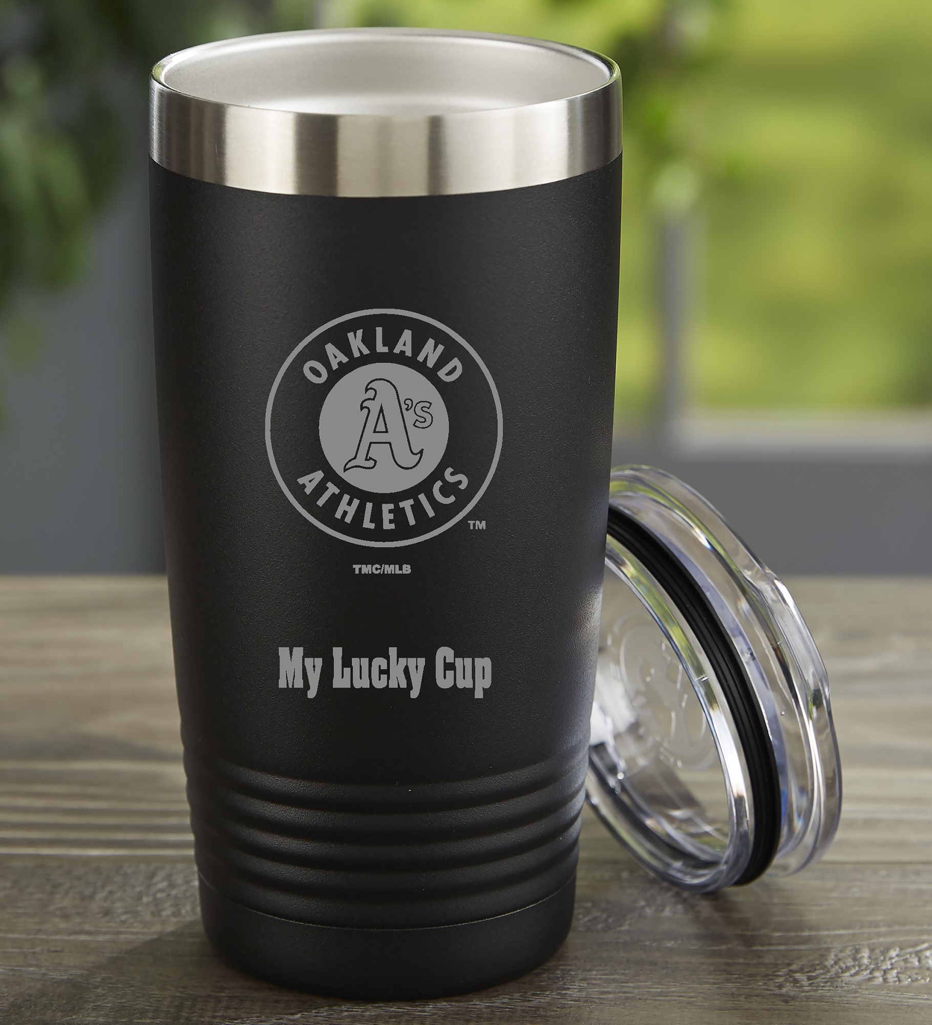 MLB Oakland Athletics Personalized Stainless Steel Tumbler