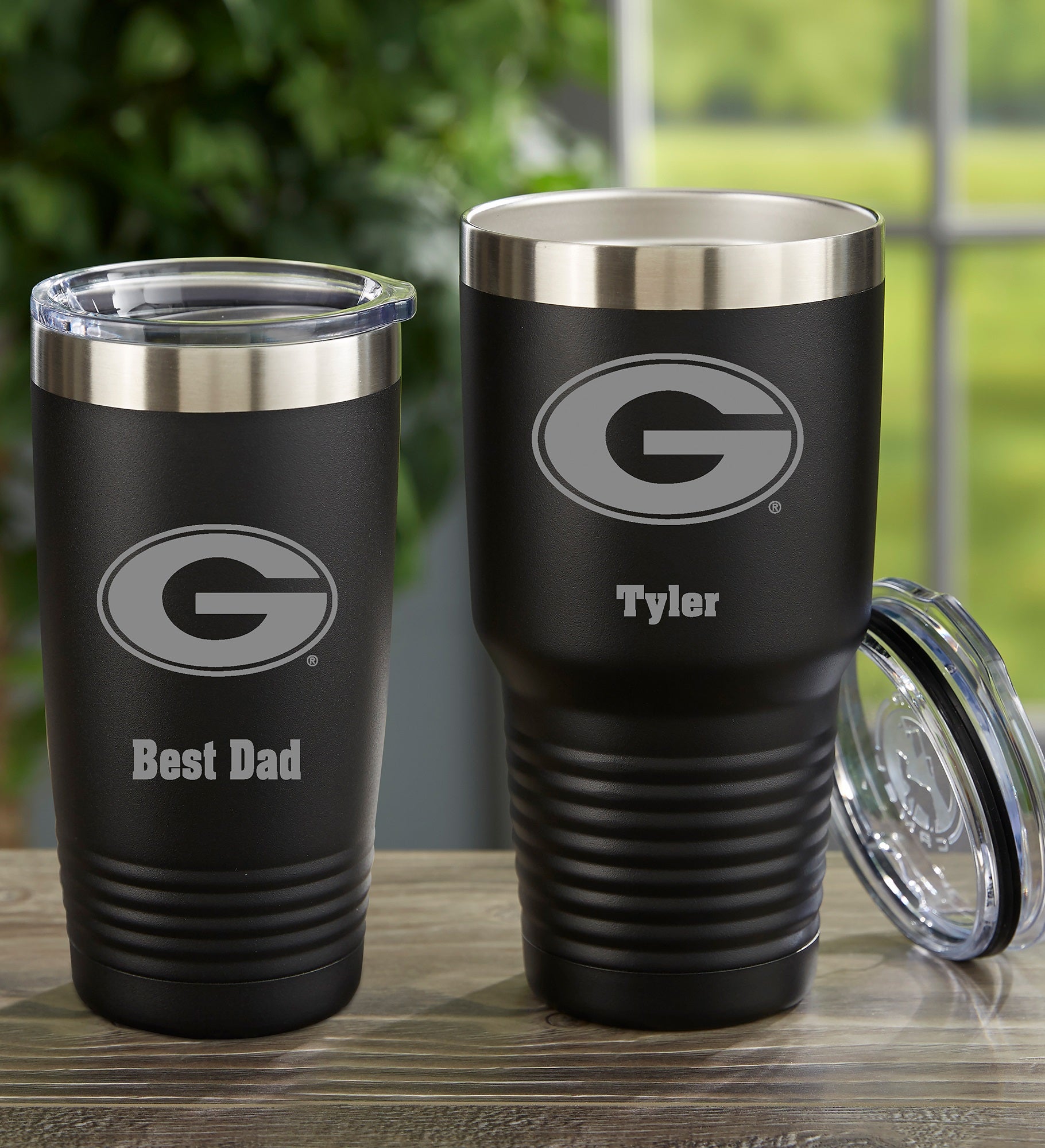 NCAA Georgia Bulldogs Personalized Stainless Steel Tumbler