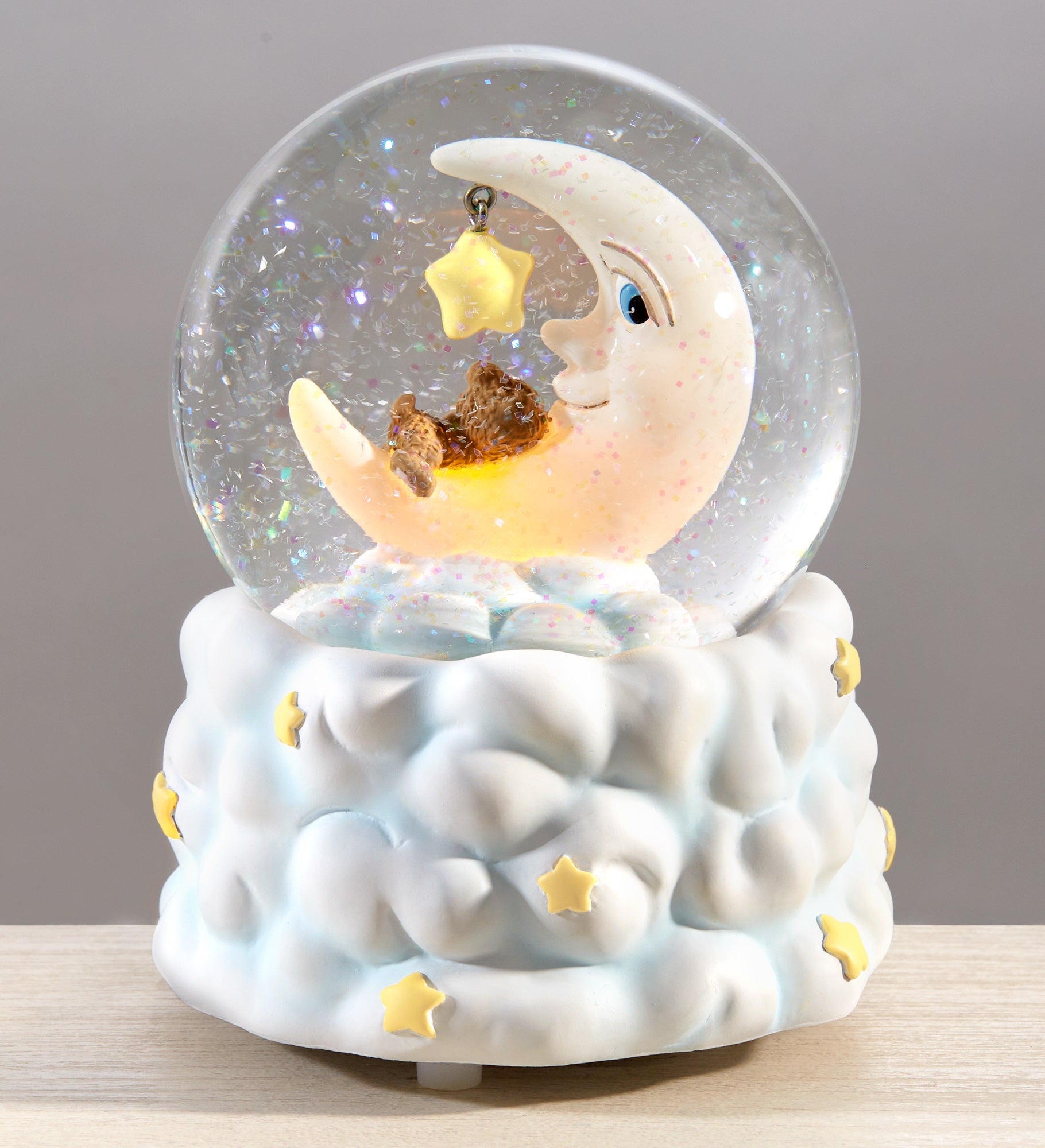Moon and Stars Personalized Snow Globe