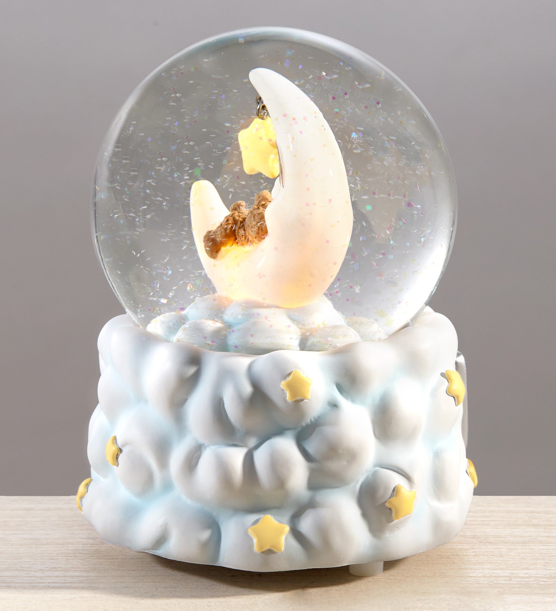 Moon and Stars Personalized Snow Globe
