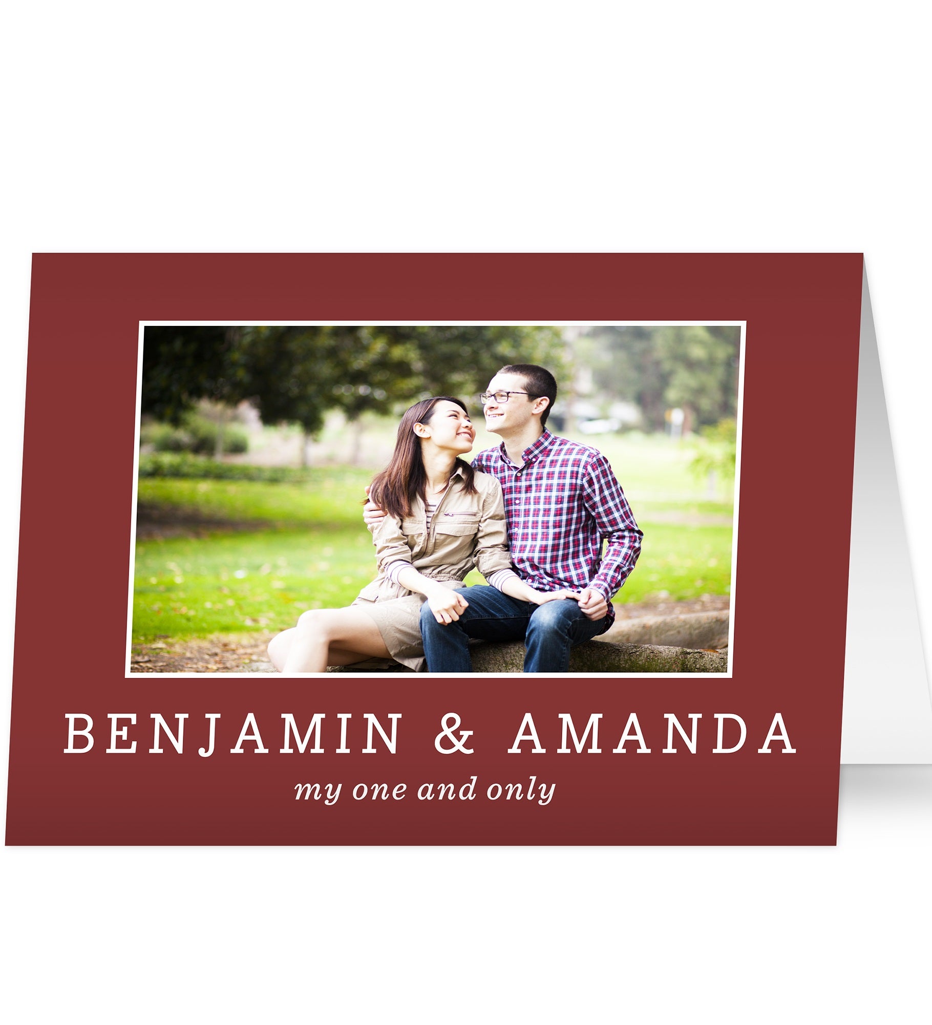 Romantic Photo Personalized Greeting Card