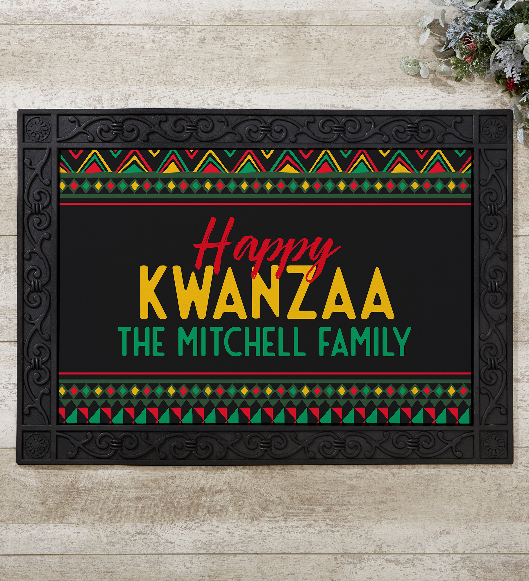 Kwanzaa Personalized Doormat