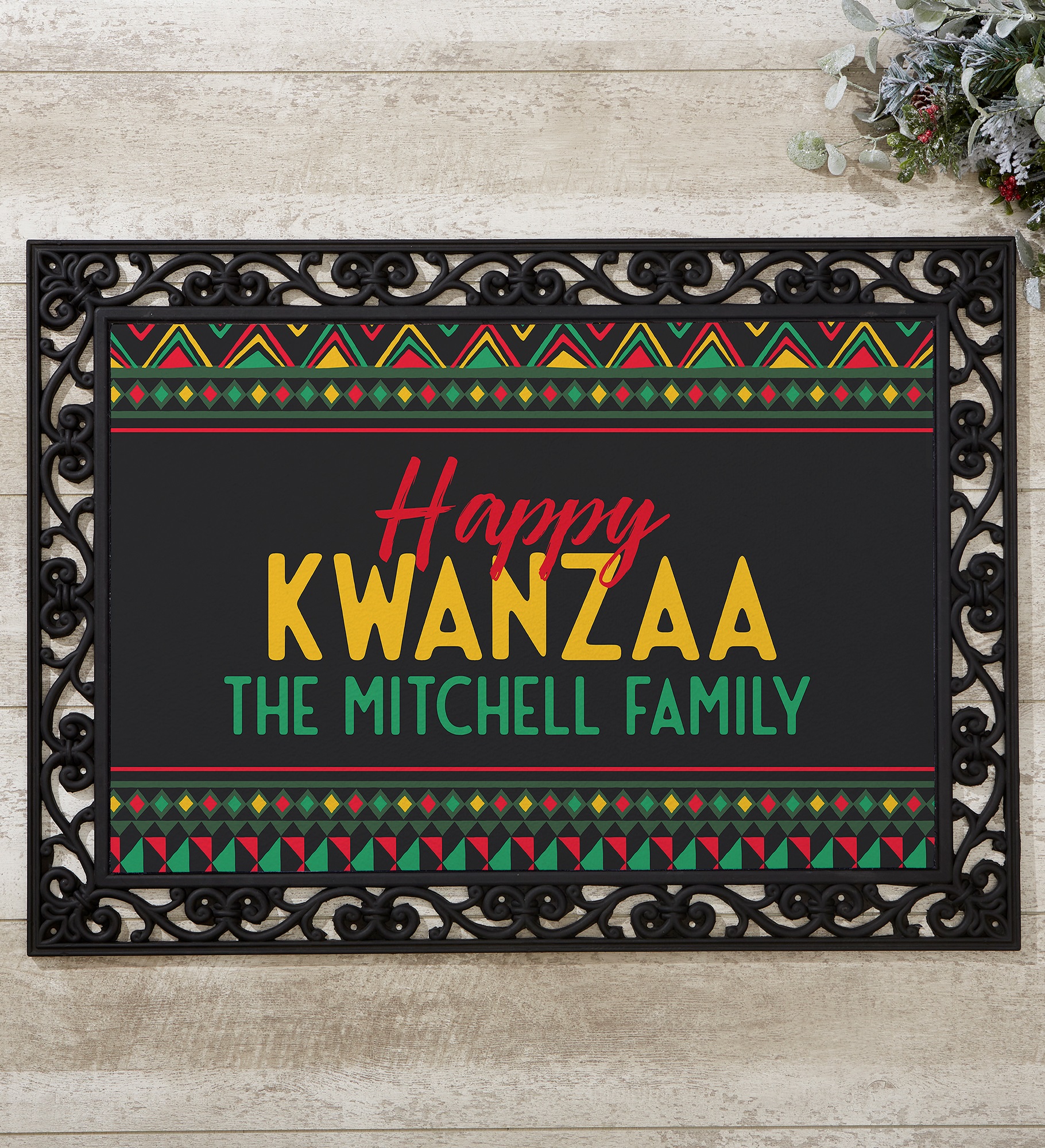 Kwanzaa Personalized Doormat