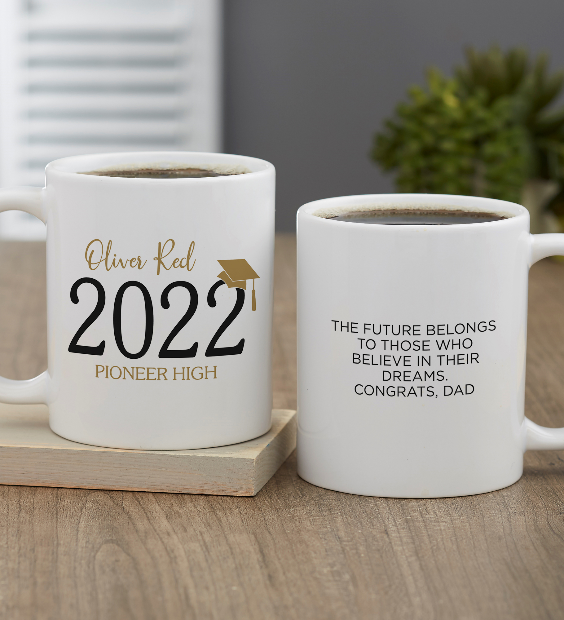 Classic Graduation Personalized Coffee Mugs