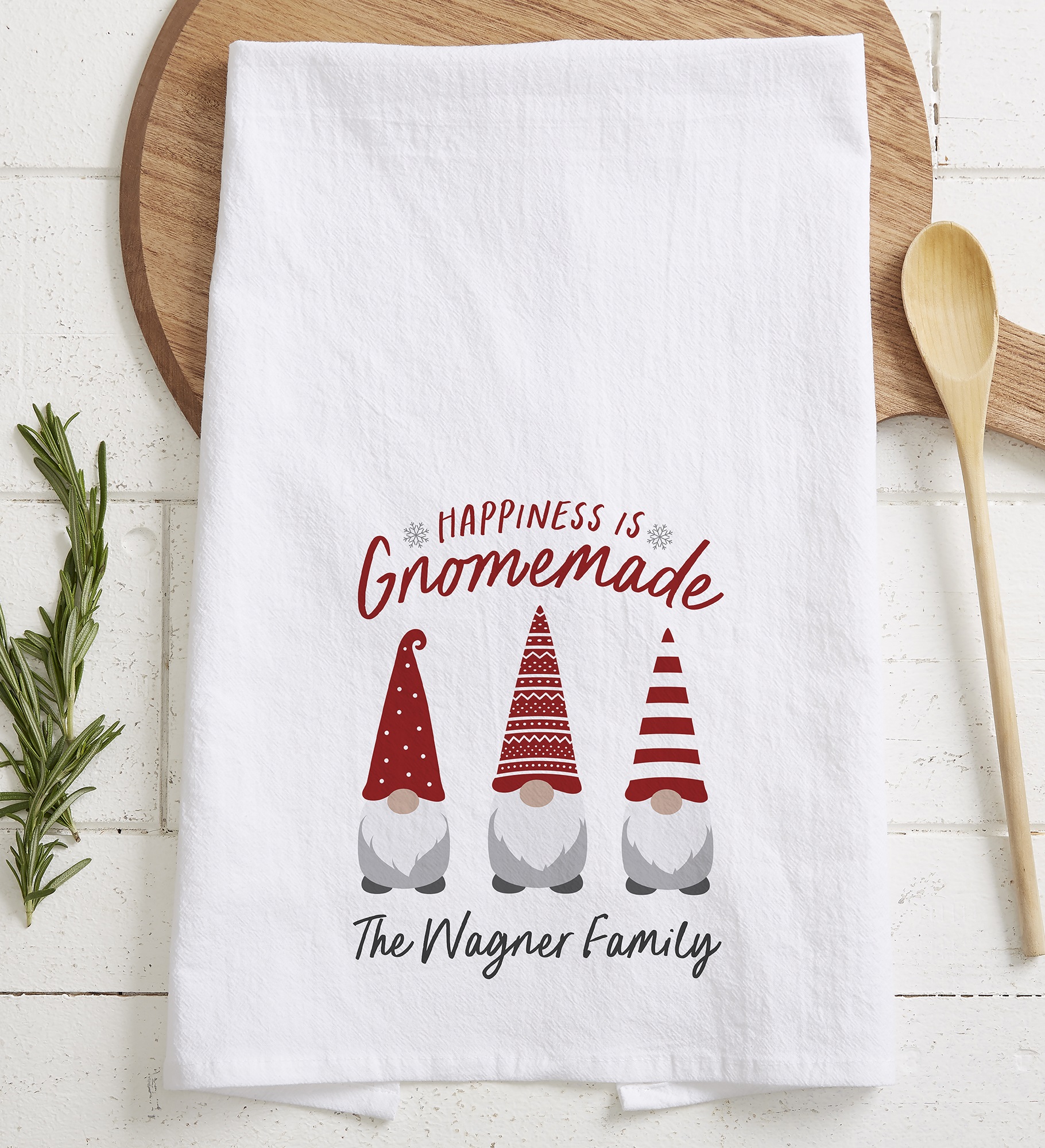 Gnome Personalized Flour Sack Towel